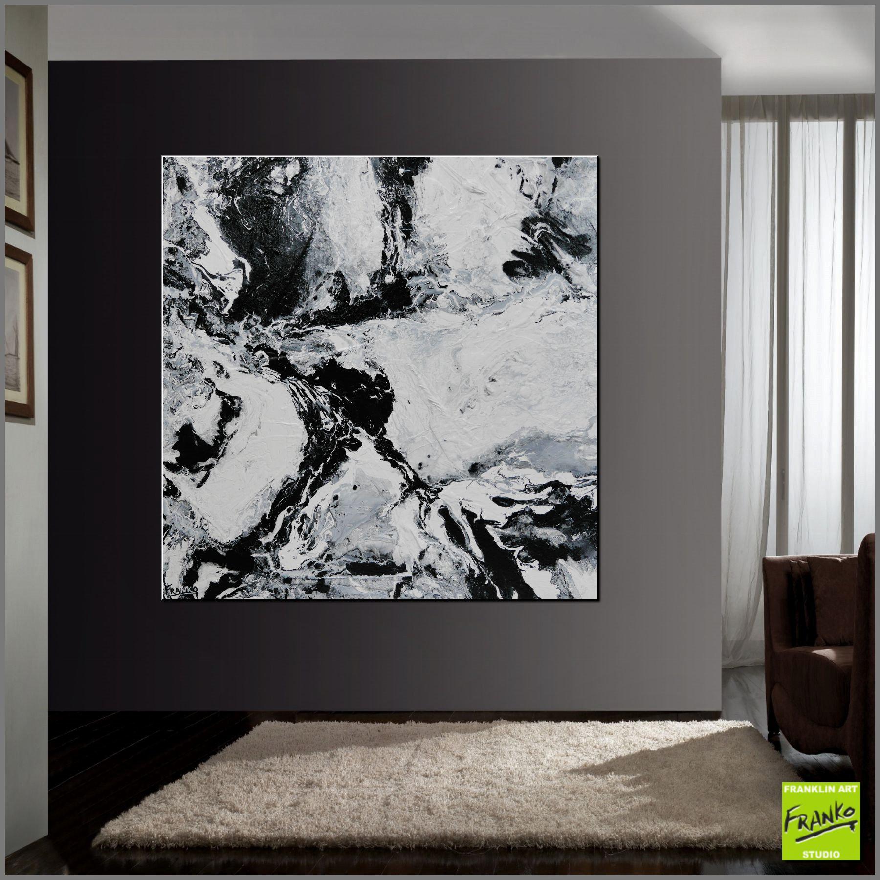The One 150cm x 150cm Black White Textured Abstract Painting (SOLD)-Abstract-[Franko_Artist]-[Australian_artist]-[Gold_Coast]-[Brisbane]-[modern]-[contemporary]-[original]-[Large_artwork]-[The_Block]-[Dream_Homes]-[ideas]-[Grand_Designs]-[Art_Lover]-Franklin Art Studio
