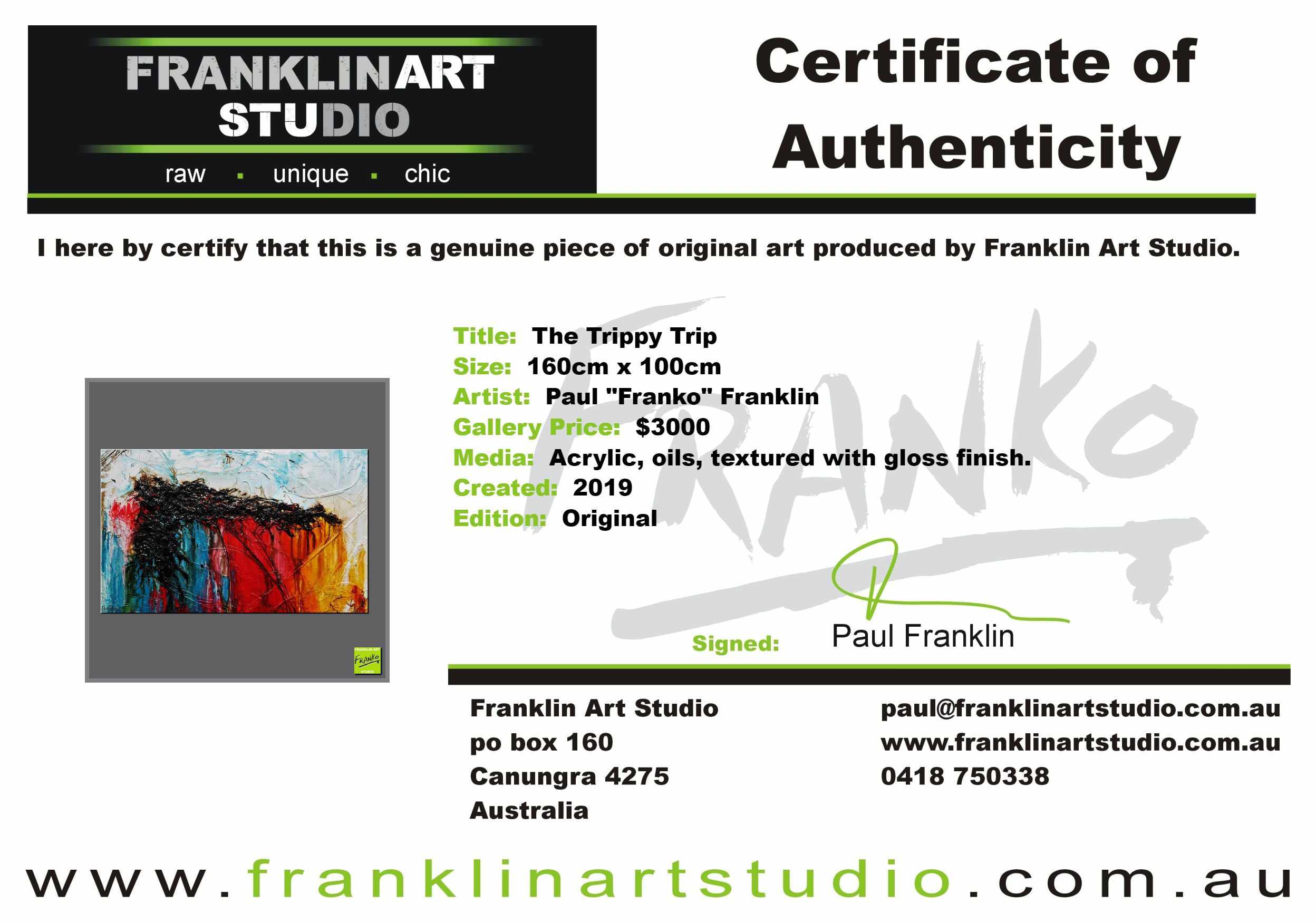 The Trippy Trip 160cm x 100cm White Black Red Yellow Blue Textured Abstract Painting (SOLD)-Abstract-[Franko_Artist]-[The_Block]-[Dream_Homes]-[ideas]-[Grand_Designs]-[Art_Lover]-Franklin Art Studio