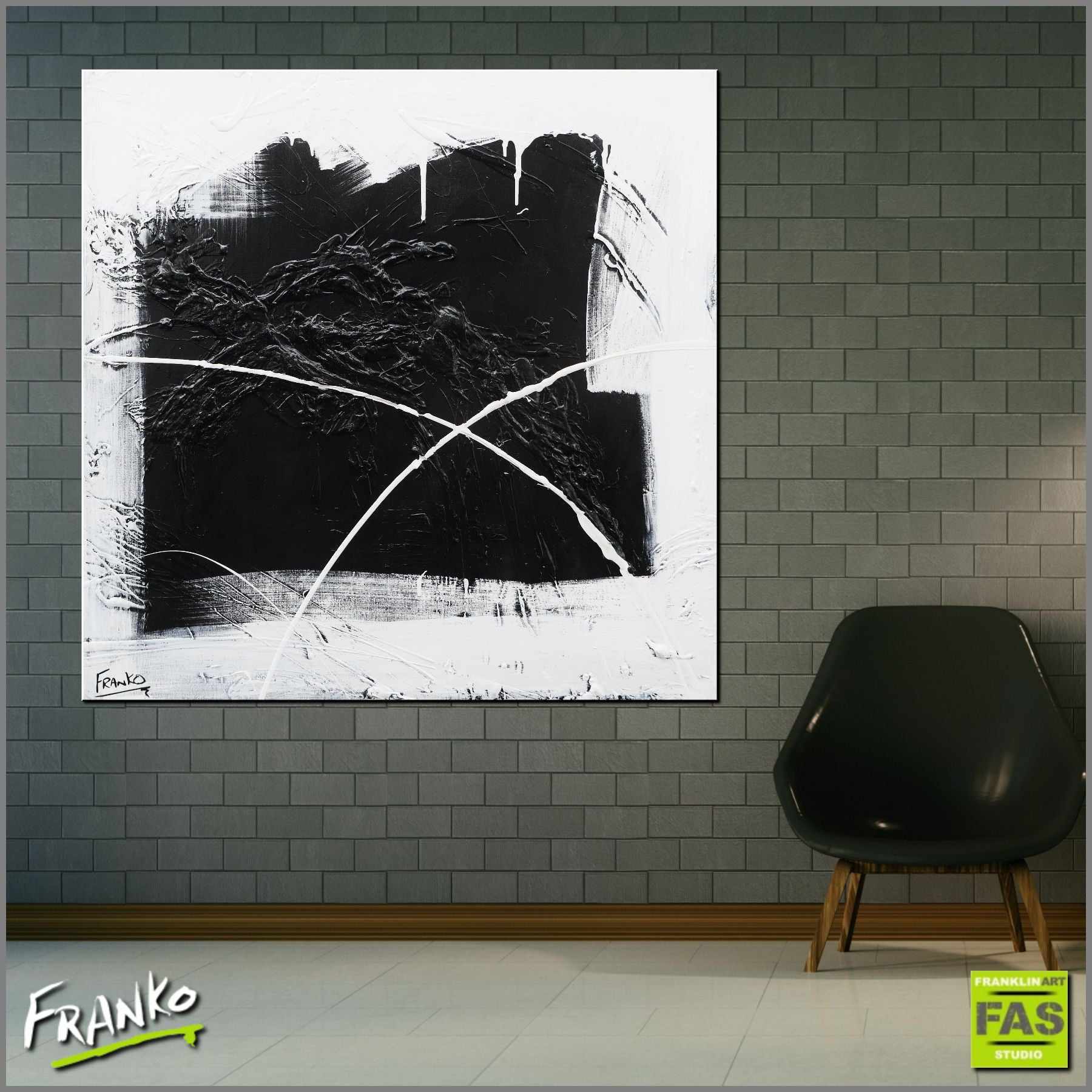 The Window 100cm x 100cm Minimalist Black White Abstract Painting (SOLD)-Abstract-[Franko_Artist]-[Australian_artist]-[Gold_Coast]-[Brisbane]-[modern]-[contemporary]-[original]-[Large_artwork]-[The_Block]-[Dream_Homes]-[ideas]-[Grand_Designs]-[Art_Lover]-Franklin Art Studio