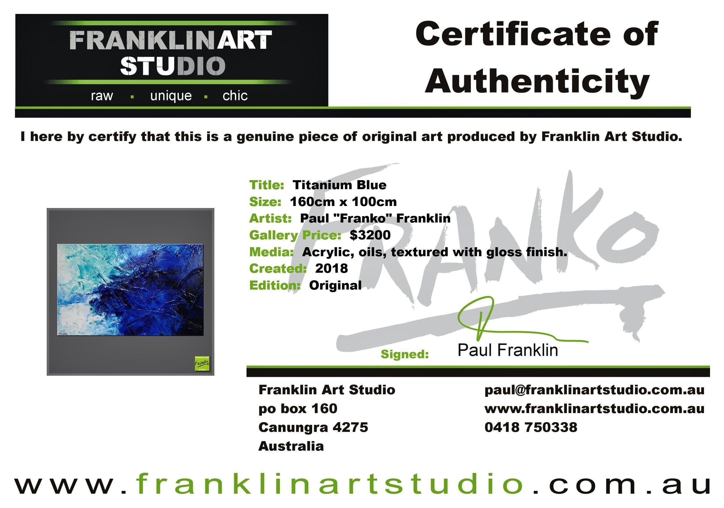 Titanium Blue 160cm x 100cm Blue White Textured Abstract Painting (SOLD)-Abstract-[Franko_Artist]-[The_Block]-[Dream_Homes]-[ideas]-[Grand_Designs]-[Art_Lover]-Franklin Art Studio
