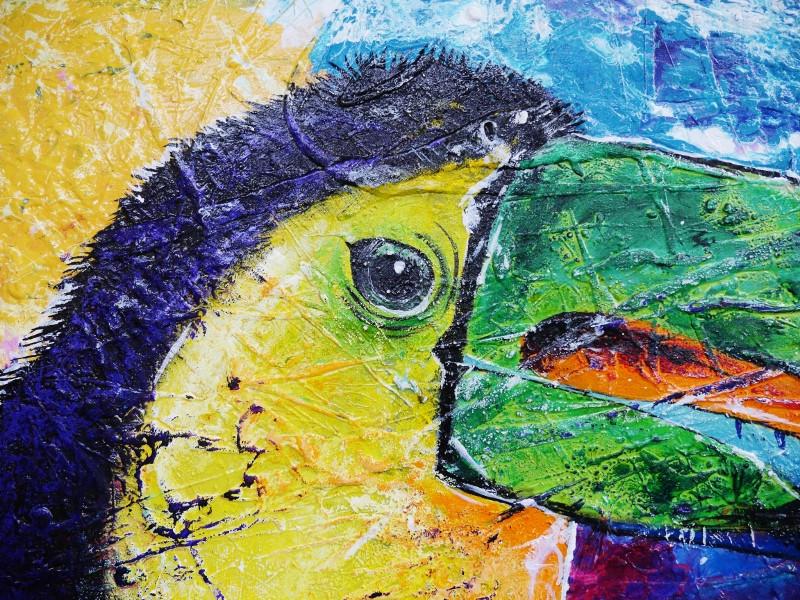 Toucan Riots 160cm x 100cm Toucan Painting (SOLD)