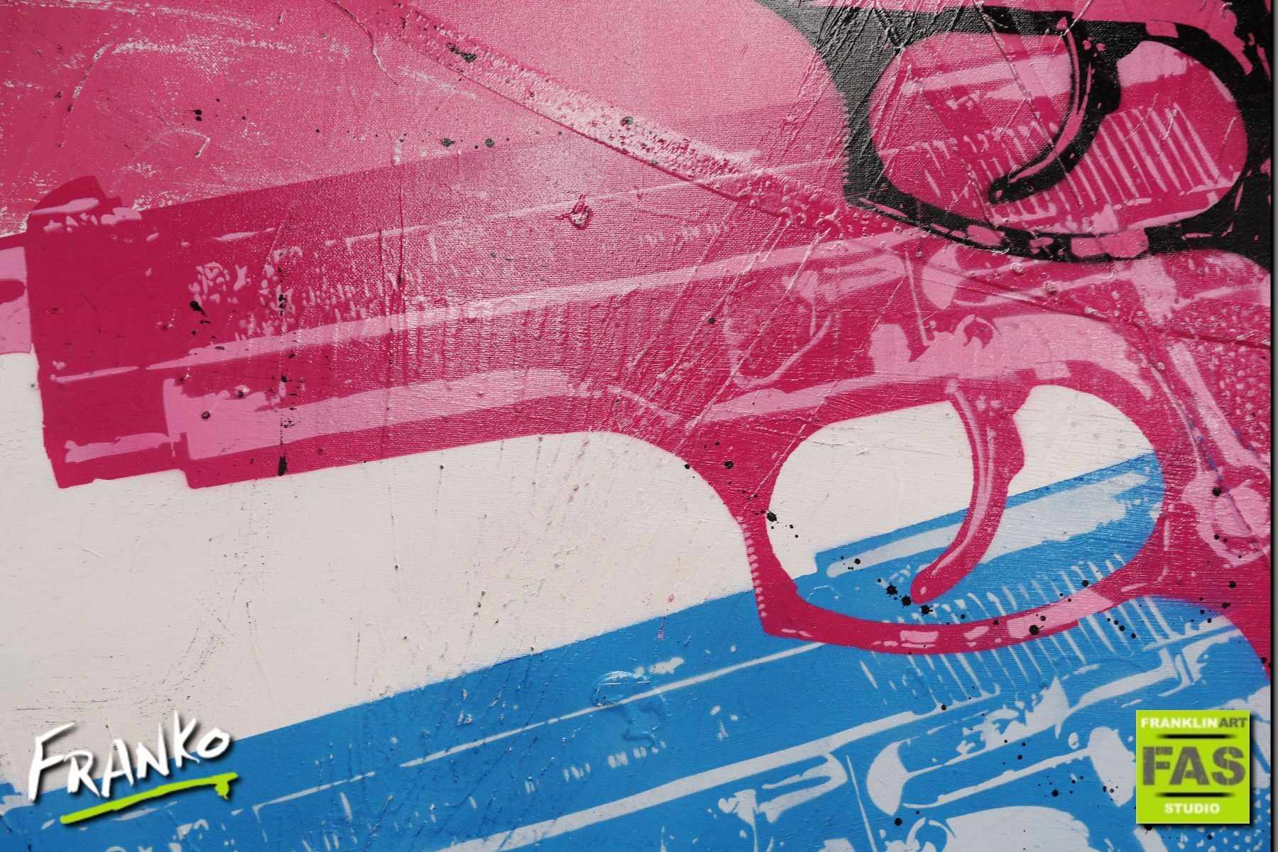 Triple X Guns 140cm x 100cm Guns Pop Art Painting Campbells (SOLD)