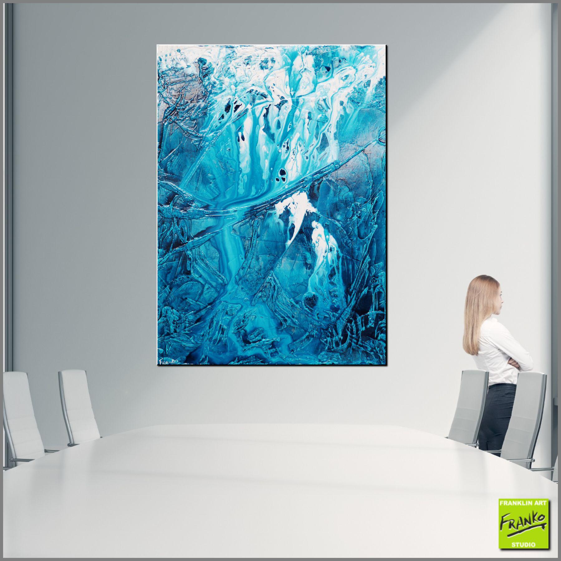 Turquoise Style 140cm x 100cm Blue White Textured Abstract Painting (SOLD)-Abstract-[Franko_Artist]-[Australian_artist]-[Gold_Coast]-[Brisbane]-[modern]-[contemporary]-[original]-[Large_artwork]-[The_Block]-[Dream_Homes]-[ideas]-[Grand_Designs]-[Art_Lover]-Franklin Art Studio