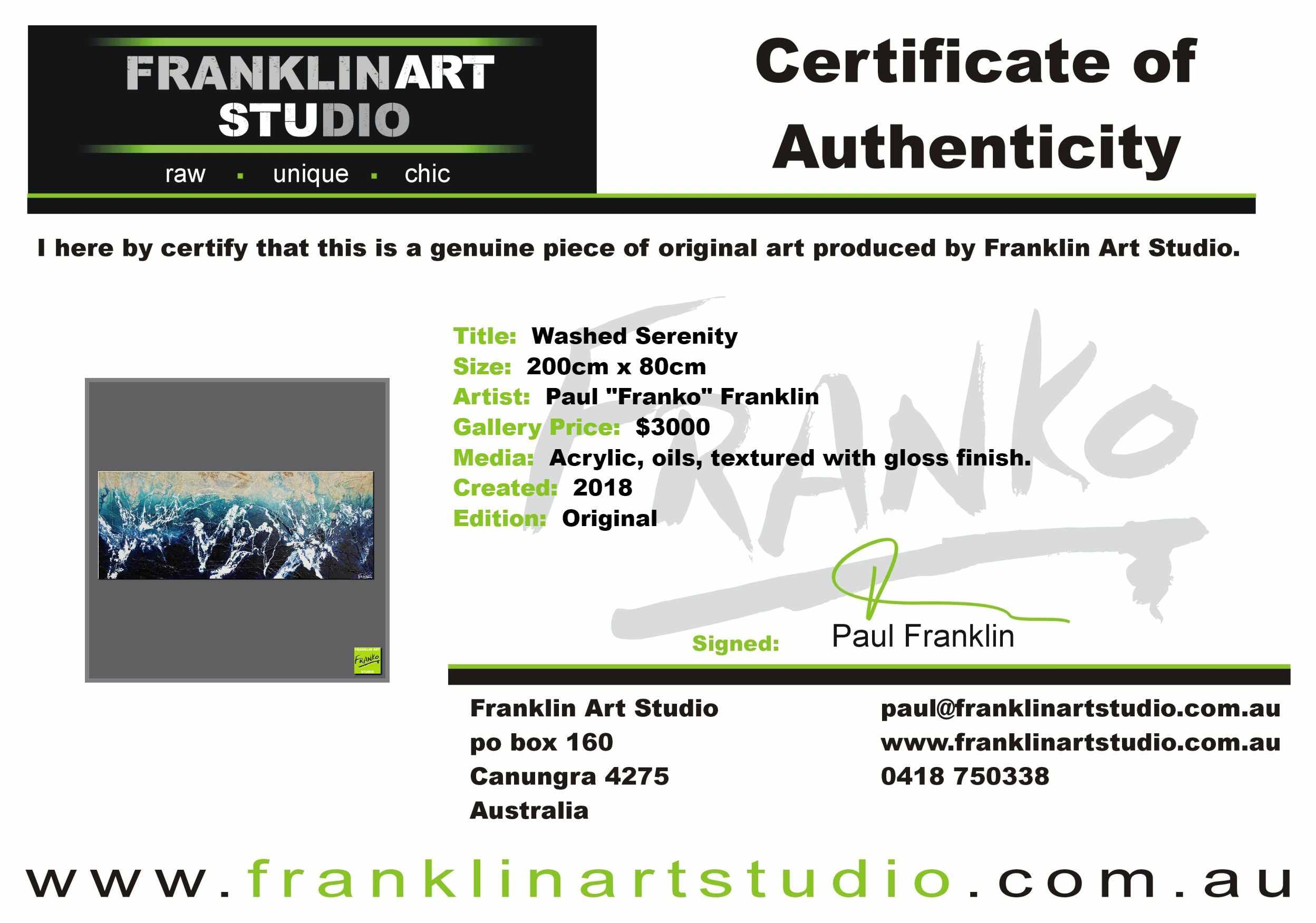 Washed Serenity 200cm x 80cm Cream Blue Textured Abstract Painting (SOLD)-Abstract-[Franko_Artist]-[The_Block]-[Dream_Homes]-[ideas]-[Grand_Designs]-[Art_Lover]-Franklin Art Studio