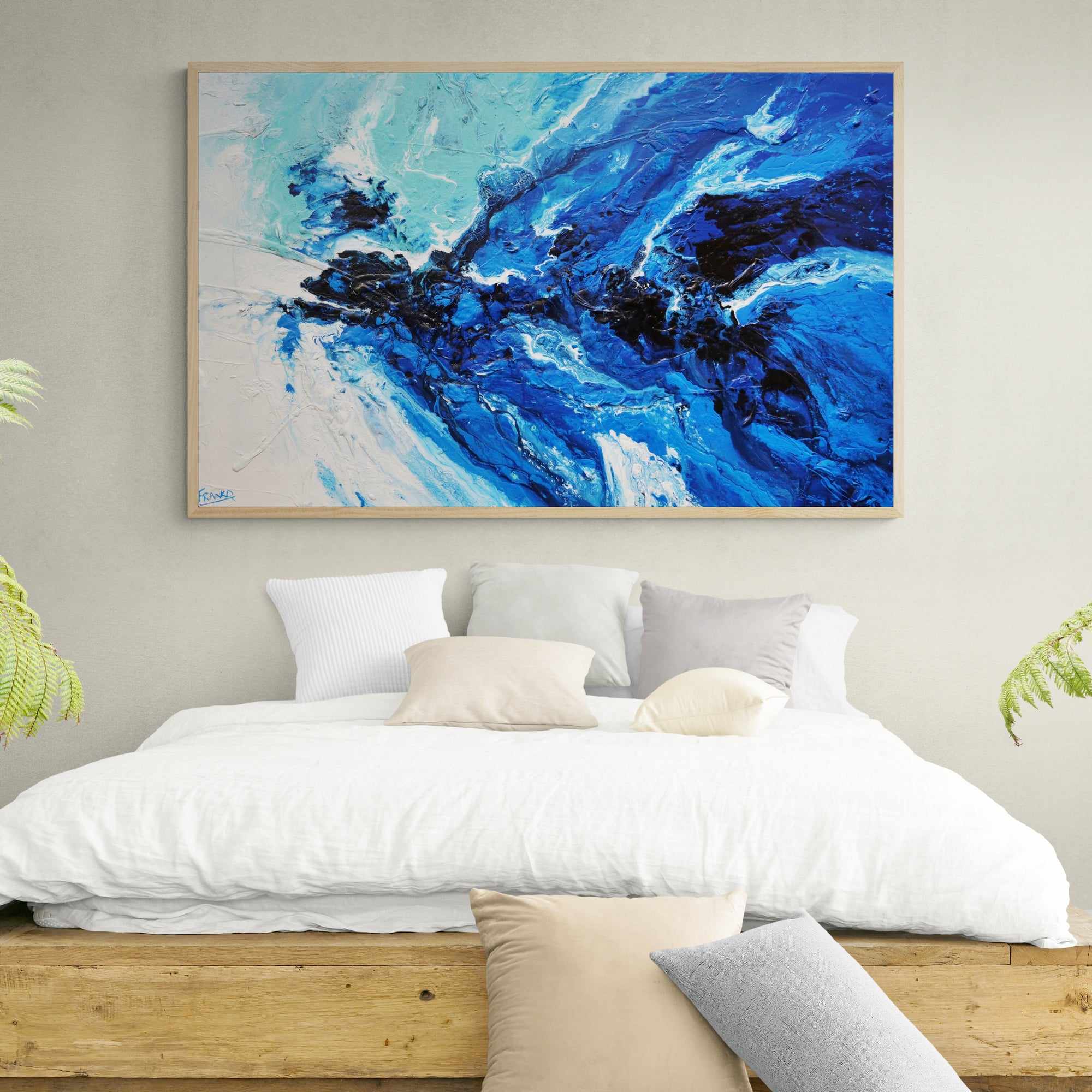 Wild Blue 160cm x 100cm Blue Aqua White Textured Abstract Painting-Abstract-[Franko_Artist]-[Australian_artist]-[Gold_Coast]-[Brisbane]-[modern]-[contemporary]-[original]-[Large_artwork]-[The_Block]-[Dream_Homes]-[ideas]-[Grand_Designs]-[Art_Lover]-Franklin Art Studio