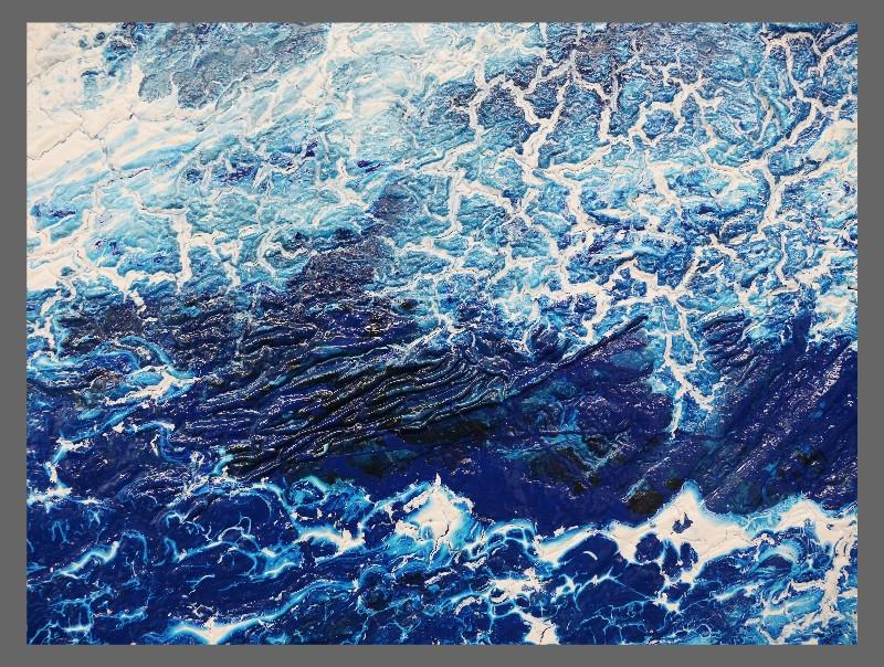 Woosh 190cm x 100cm Abstract Painting Blue (SOLD)-abstract-[Franko]-[Artist]-[Australia]-[Painting]-Franklin Art Studio