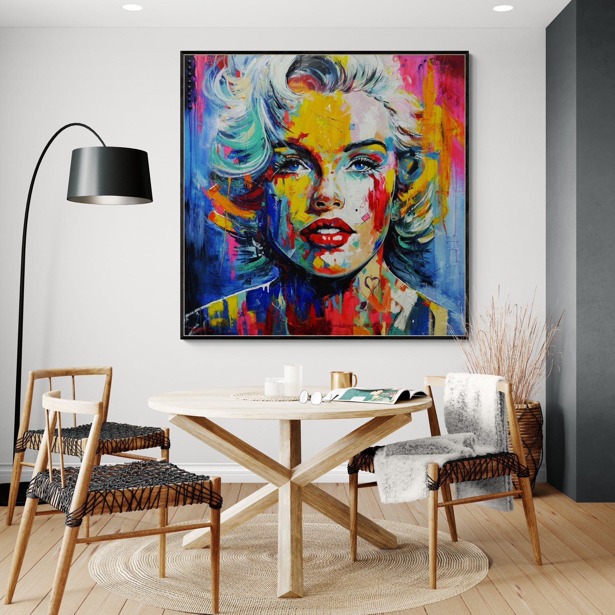 "Her" 120cm x 120cm Abstract Realism Textured Painting FRAME INC (SOLD)
