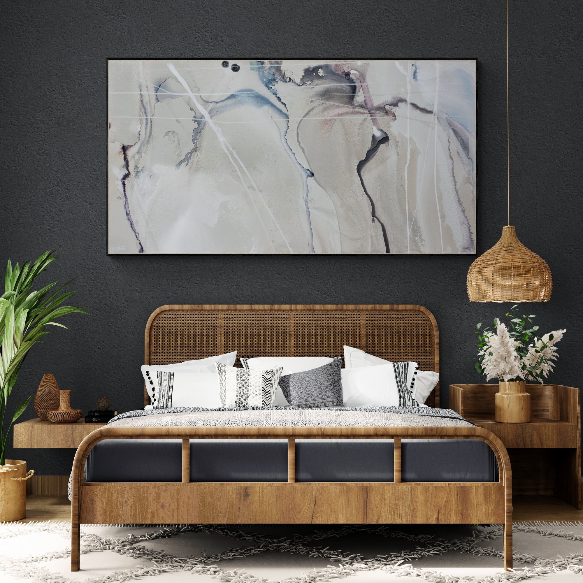 update alt-text with template Refined 446 190cm x 100cm Blended Ink Abstract Painting-Abstract-[Franko_Artist]-[The_Block]-[Dream_Homes]-[ideas]- [Grand_Designs]-Franklin Art Studio