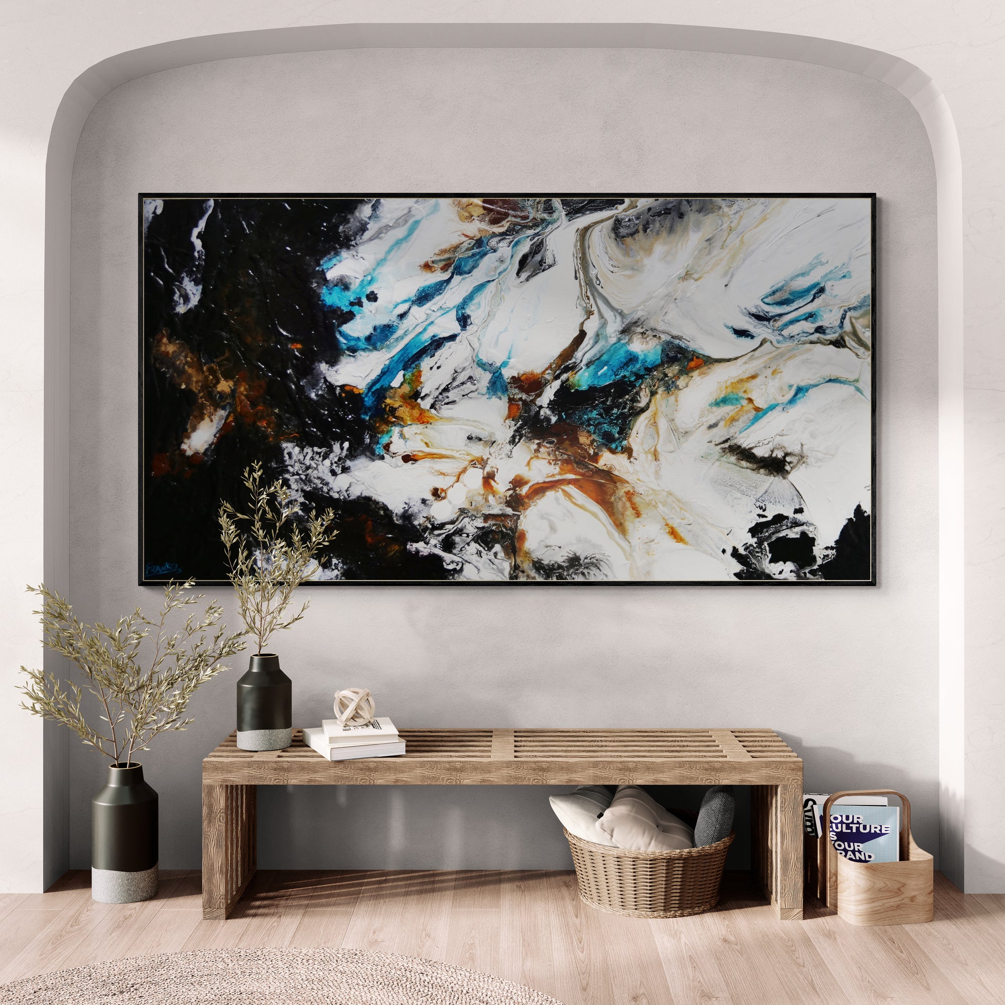 Pure Potion 190cm x 100cm Textured Abstract Painting (SOLD)