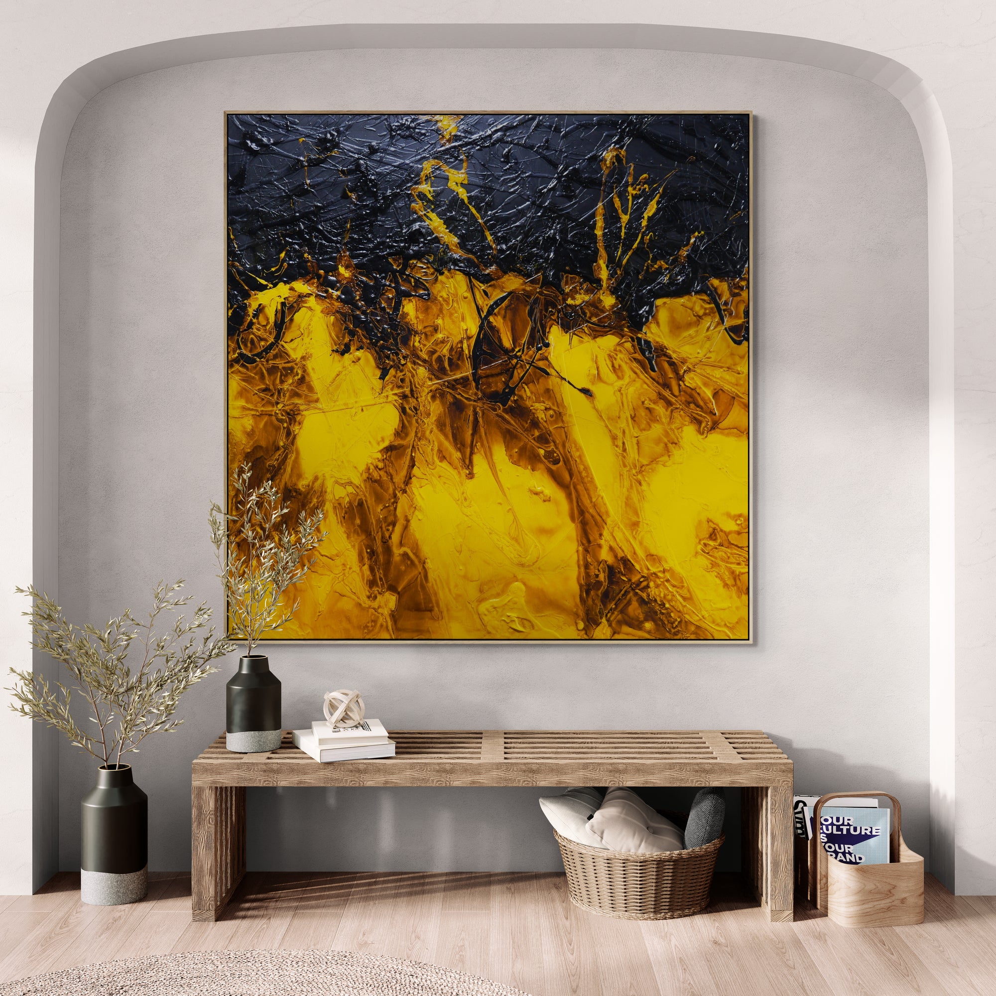 update alt-text with template Blazing 180cm x 180cm Textured Abstract Painting-Abstract-[Franko_Artist]-[The_Block]-[Dream_Homes]-[ideas]- [Grand_Designs]-Franklin Art Studio