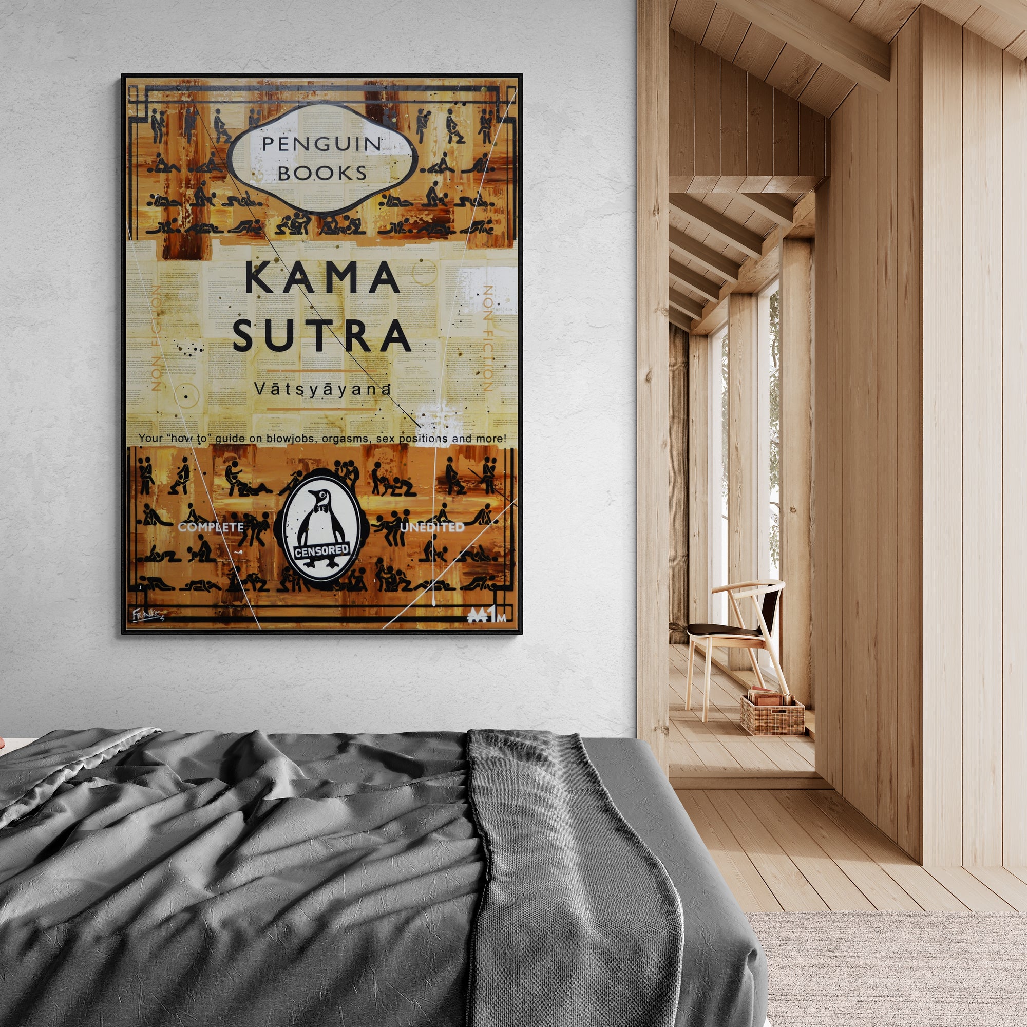 update alt-text with template Kama 140cm x 100cm Sexy Urban Pop Book Club Painting-book club-[Franko_Artist]-[The_Block]-[Dream_Homes]-[ideas]- [Grand_Designs]-Franklin Art Studio