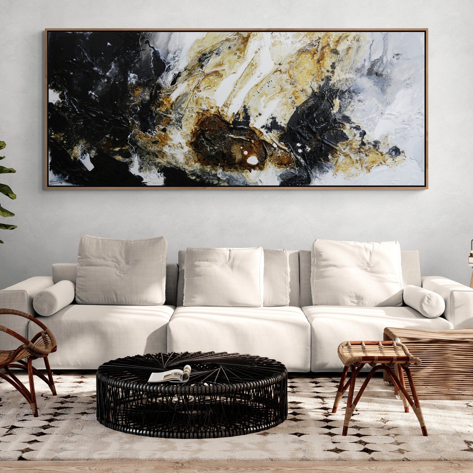 Temptation 240cm x 100cm Textured Abstract Painting (SOLD)