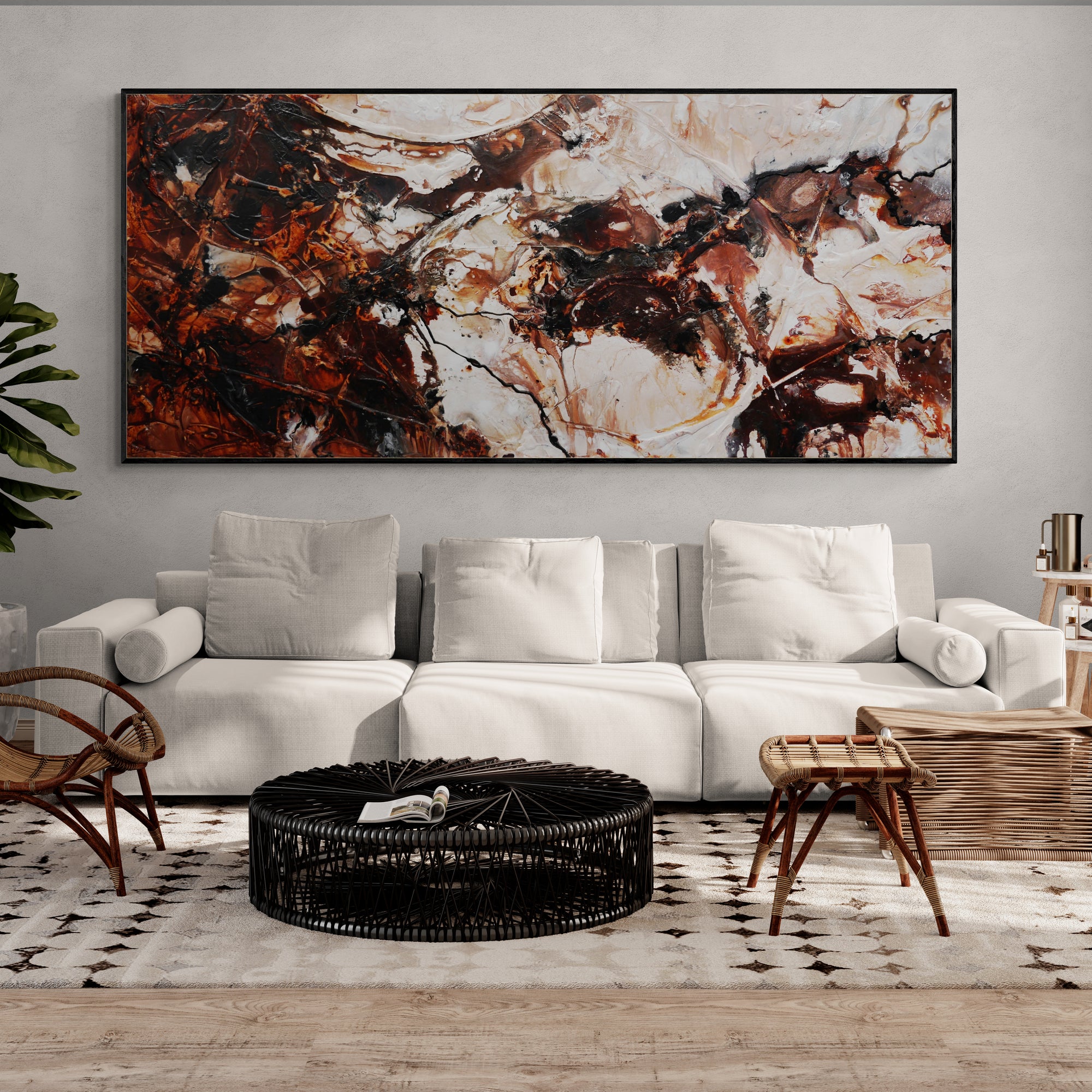 Still Lingering 270cm x 120cm Textured Abstract Painting (SOLD)-Abstract-[Franko_Artist]-[Australian_artist]-[Gold_Coast]-[Brisbane]-[modern]-[contemporary]-[original]-[Large_artwork]-[The_Block]-[Dream_Homes]-[ideas]-[Grand_Designs]-[Art_Lover]-Franklin Art Studio