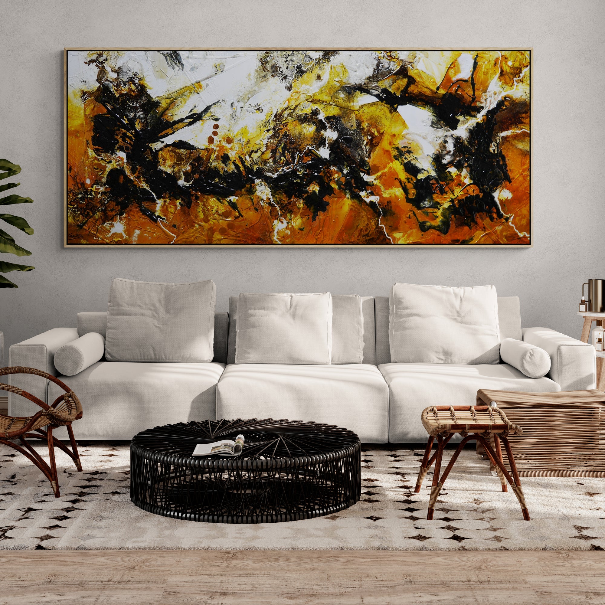 Ascension 240cm x 100cm Textured Abstract Painting