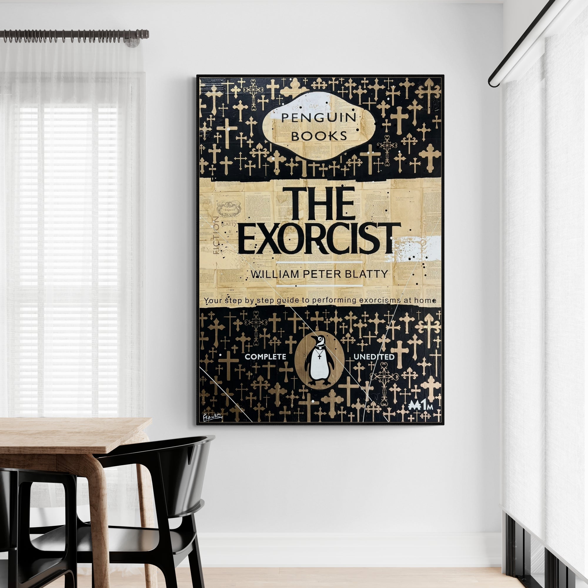 update alt-text with template Exorcisms and Stuff 140cm x 100cm Urban Pop Book Club Painting-book club-[Franko_Artist]-[The_Block]-[Dream_Homes]-[ideas]- [Grand_Designs]-Franklin Art Studio