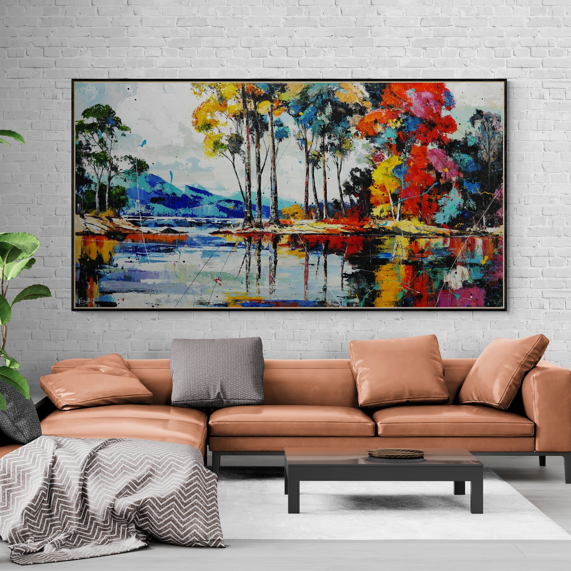 A Quiet Reach 190cm x 100cm FRAMED Landscape Textured Abstract Realism Painting (SOLD)-abstract realism-[Franko_Artist]-[Australian_artist]-[Gold_Coast]-[Brisbane]-[modern]-[contemporary]-[original]-[Large_artwork]-[The_Block]-[Dream_Homes]-[ideas]-[Grand_Designs]-[Art_Lover]-Franklin Art Studio