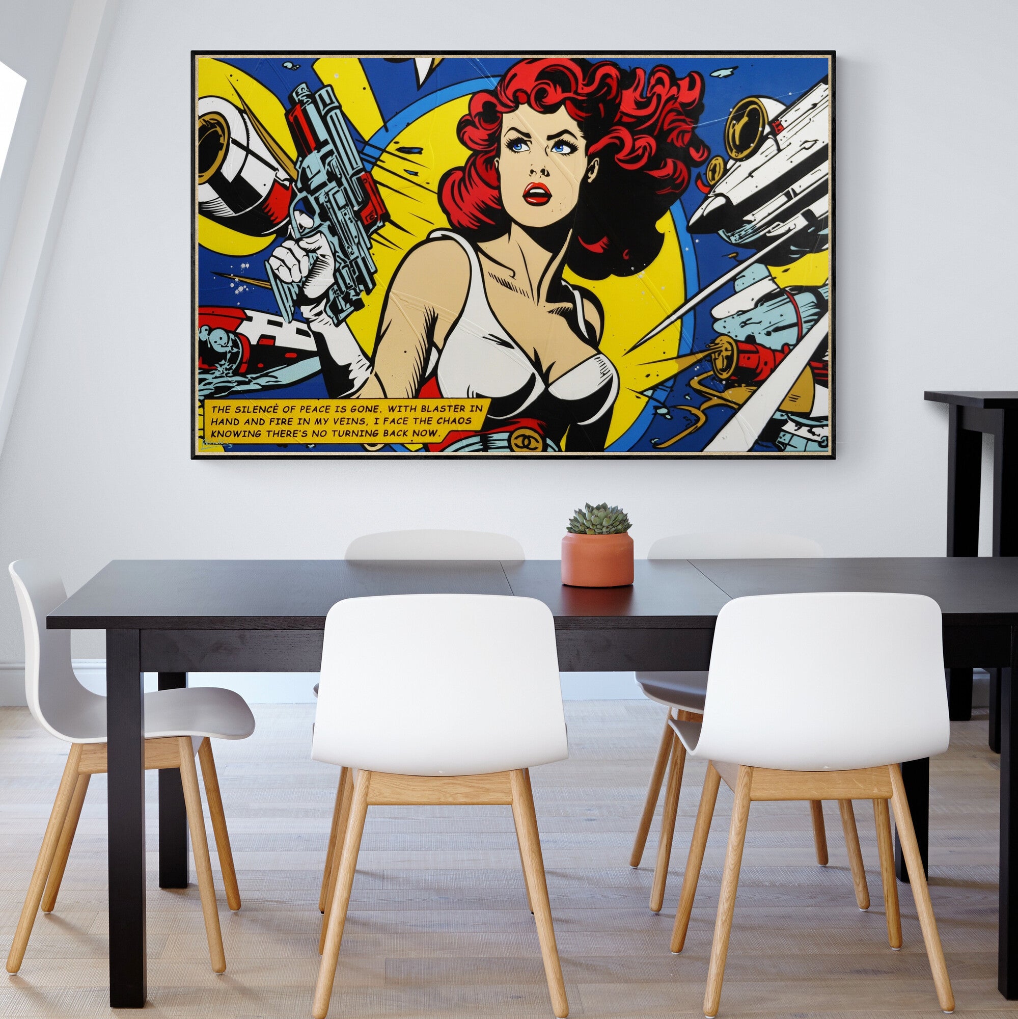 Blaster in Hand 160cm x 100cm Space Classic Pop Art Painting