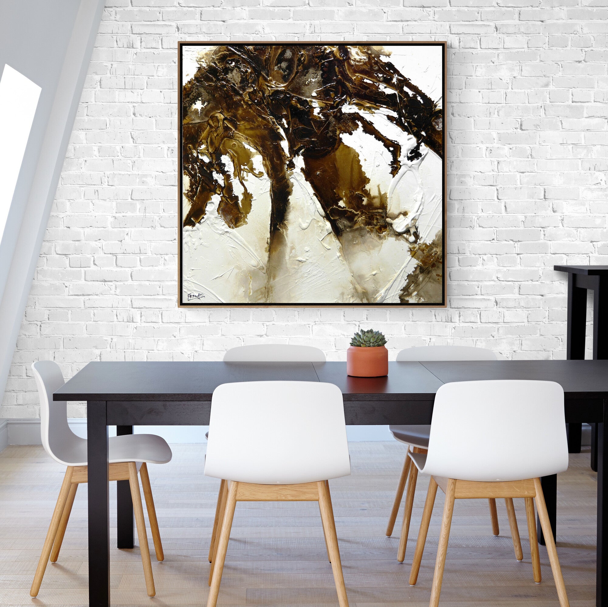 Rusted Honey 120cm x 120cm Textured Abstract Painting