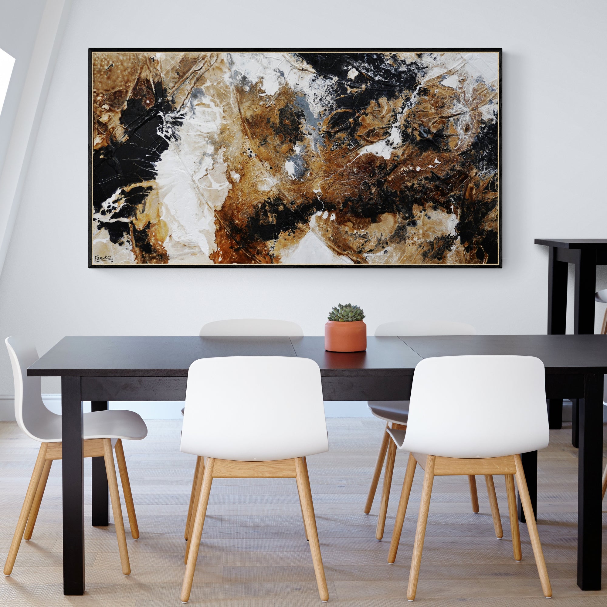 Rusted Atmosphere 190cm x 100cm Textured Abstract Painting (SOLD)-Abstract-[Franko_Artist]-[The_Block]-[Dream_Homes]-[ideas]-[Grand_Designs]-[Art_Lover]-Franklin Art Studio