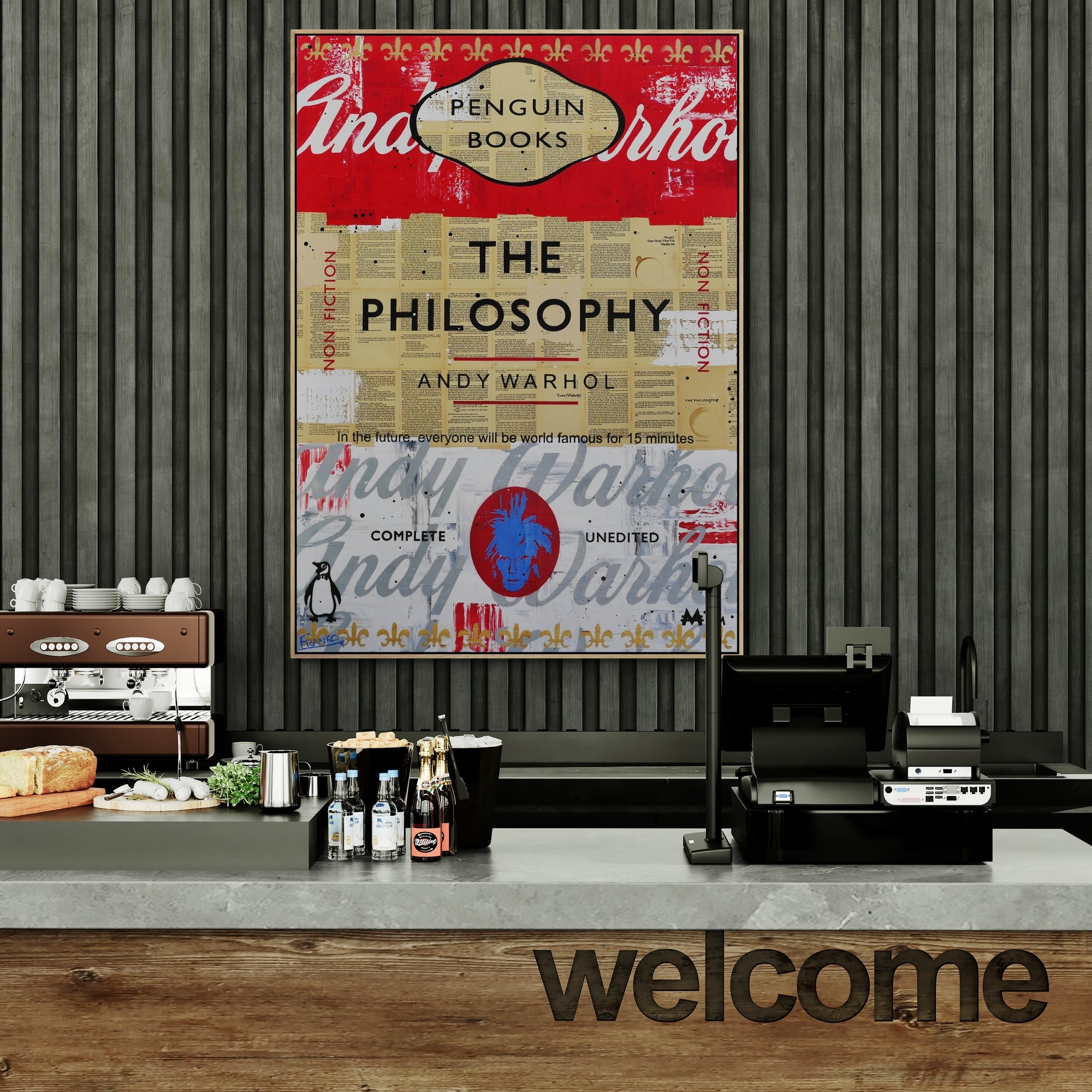 update alt-text with template Andy 100cm x 140cm Urban Pop Book Club Painting-book club-[Franko_Artist]-[The_Block]-[Dream_Homes]-[ideas]- [Grand_Designs]-Franklin Art Studio
