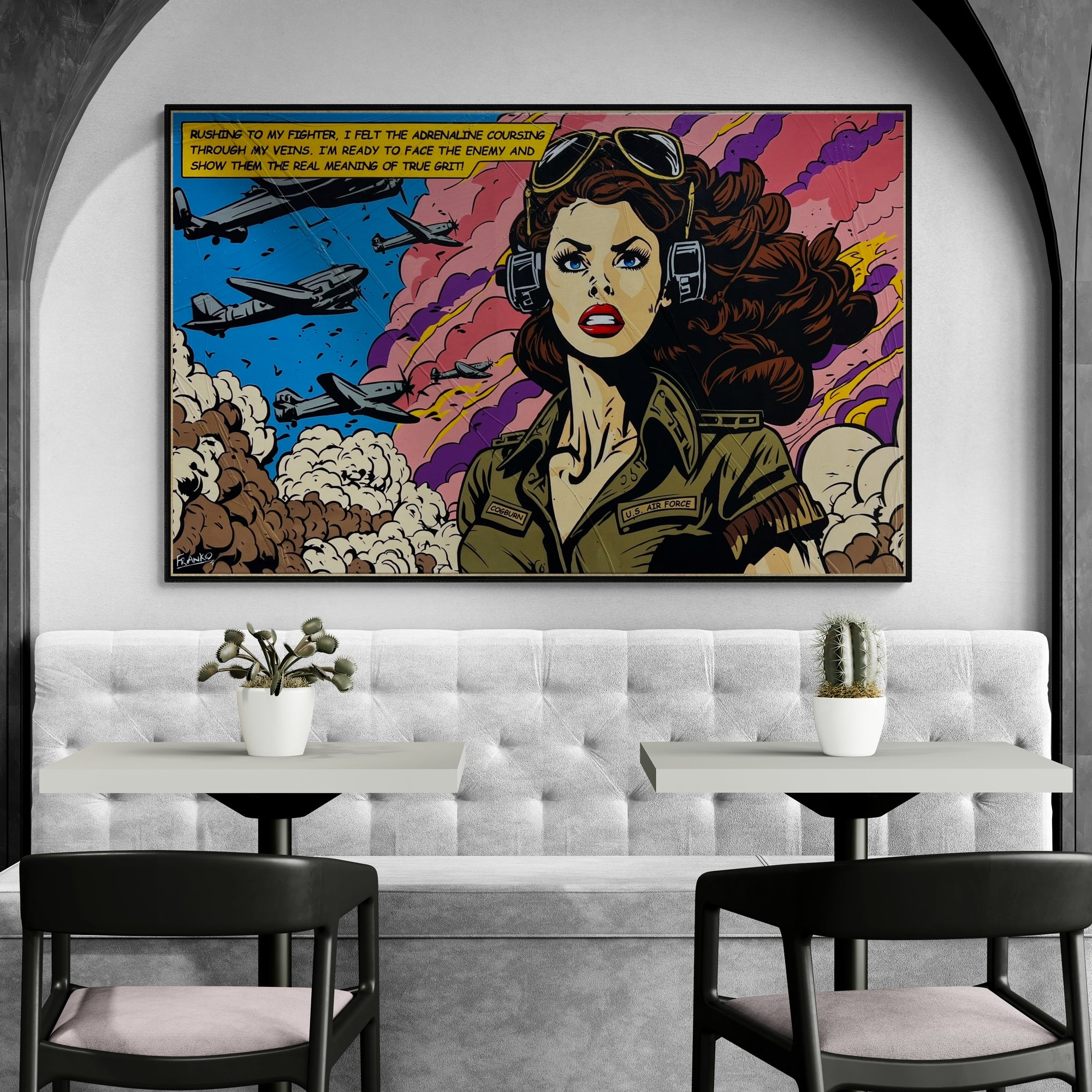 True Grit 160cm x 100cm Heroine Classic Pop Art Painting (SOLD)