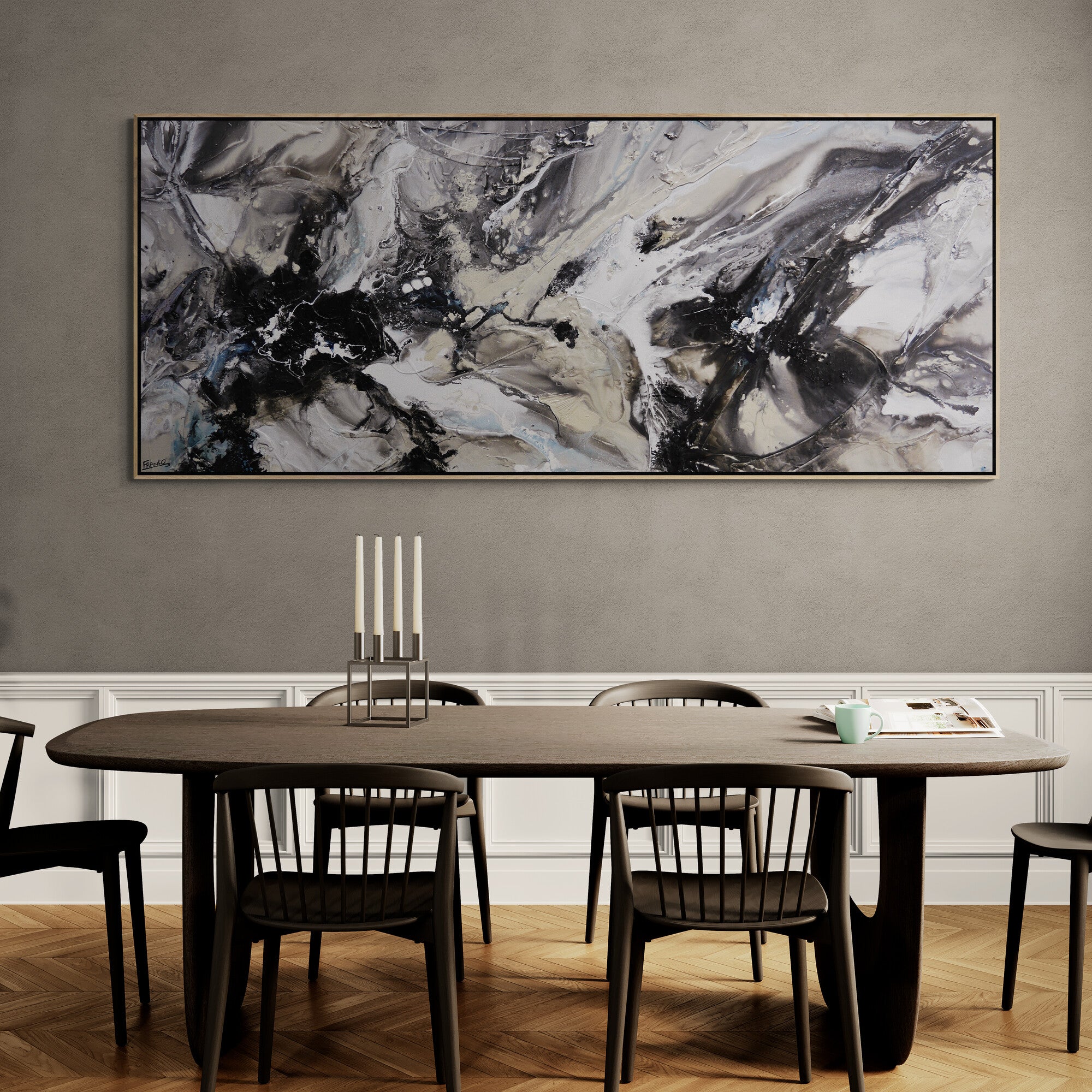 Emergence 240cm x 100cm Textured Abstract Painting (SOLD)