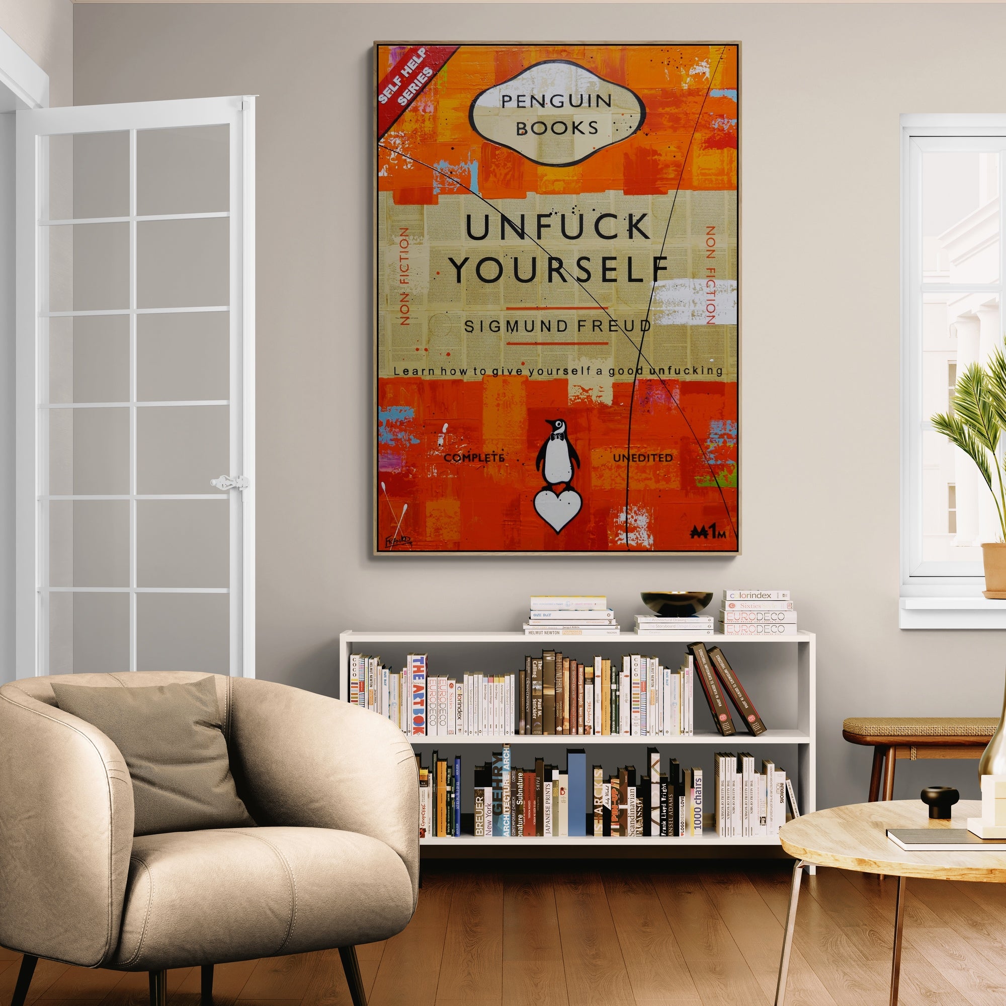 Who Made Who 140cm x 100cm Urban Pop Book Club Painting (SOLD)-book club-[Franko_Artist]-[Australian_artist]-[Gold_Coast]-[Brisbane]-[modern]-[contemporary]-[original]-[Large_artwork]-[The_Block]-[Dream_Homes]-[ideas]-[Grand_Designs]-[Art_Lover]-Franklin Art Studio