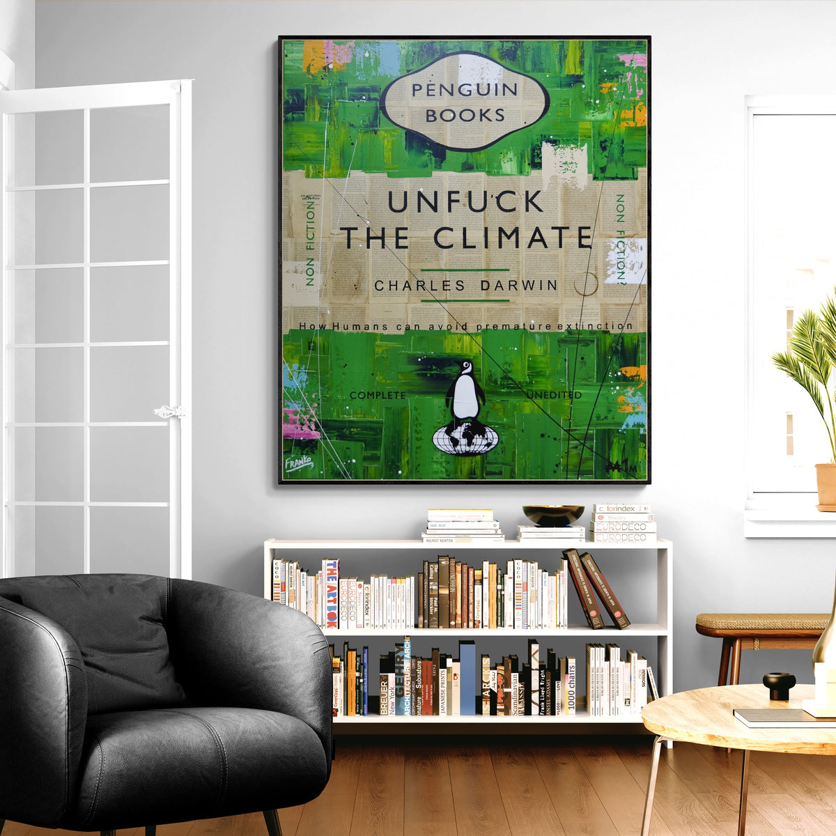 Climate 120cm x 100cm Urban Pop Book Club Painting