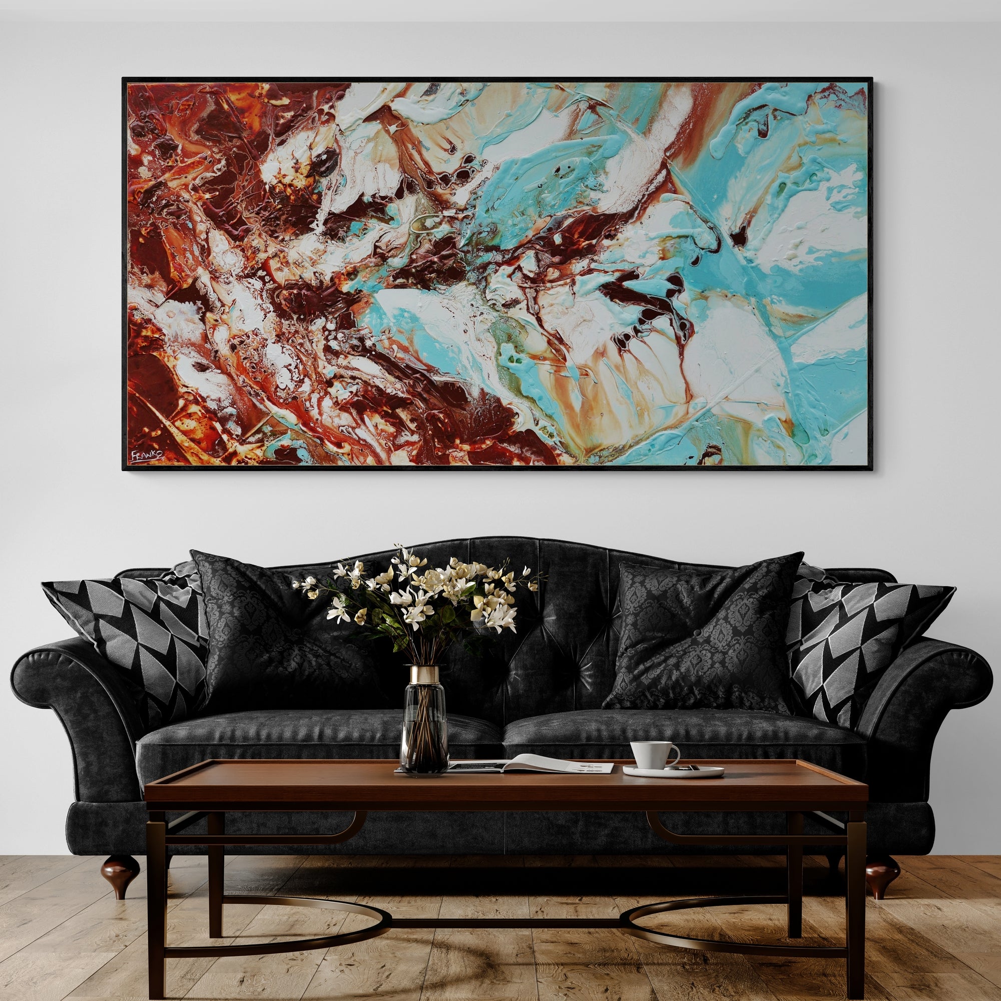 Altitude 190cm x 100cm Textured Abstract Painting (SOLD)-Abstract-[Franko_Artist]-[Australian_artist]-[Gold_Coast]-[Brisbane]-[modern]-[contemporary]-[original]-[Large_artwork]-[The_Block]-[Dream_Homes]-[ideas]-[Grand_Designs]-[Art_Lover]-Franklin Art Studio