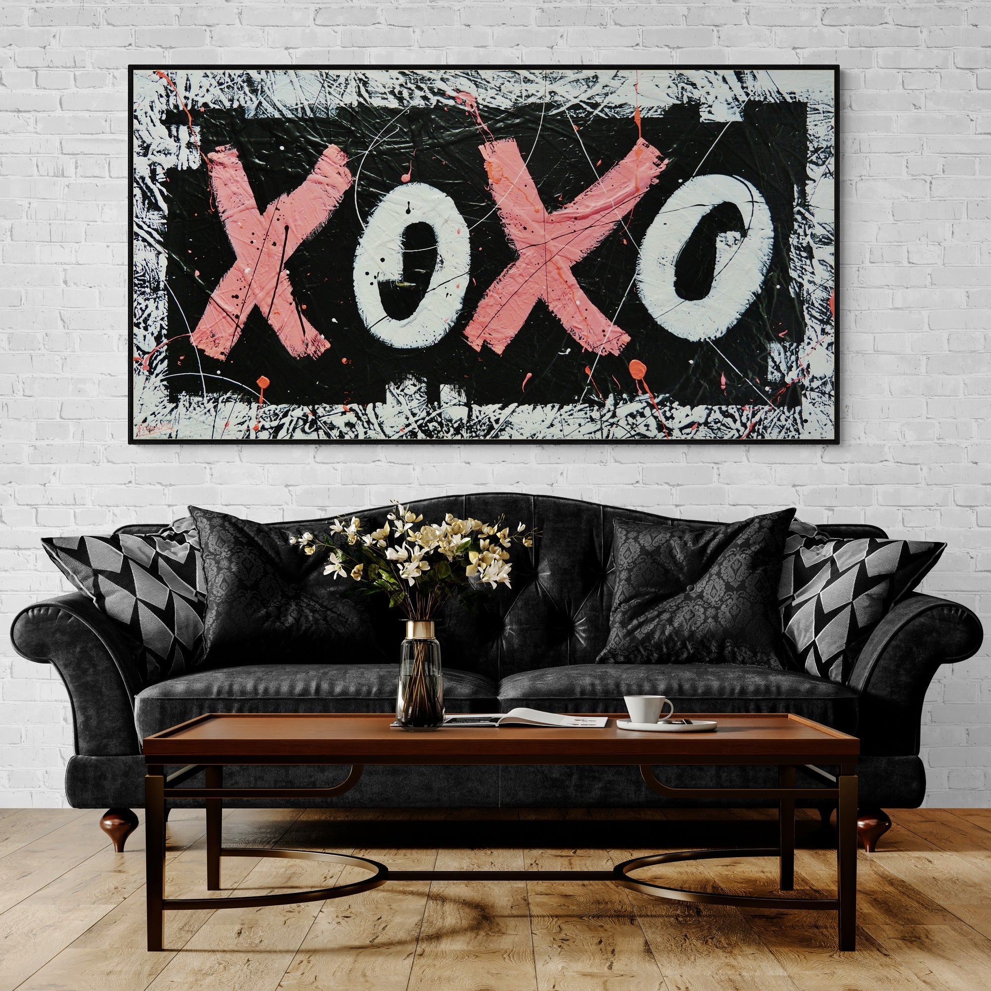 Free Lovin 190cm x 100cm Textured Urban Pop Art Painting (SOLD)-Urban Pop Art-[Franko_Artist]-[Australian_artist]-[Gold_Coast]-[Brisbane]-[modern]-[contemporary]-[original]-[Large_artwork]-[The_Block]-[Dream_Homes]-[ideas]-[Grand_Designs]-[Art_Lover]-Franklin Art Studio