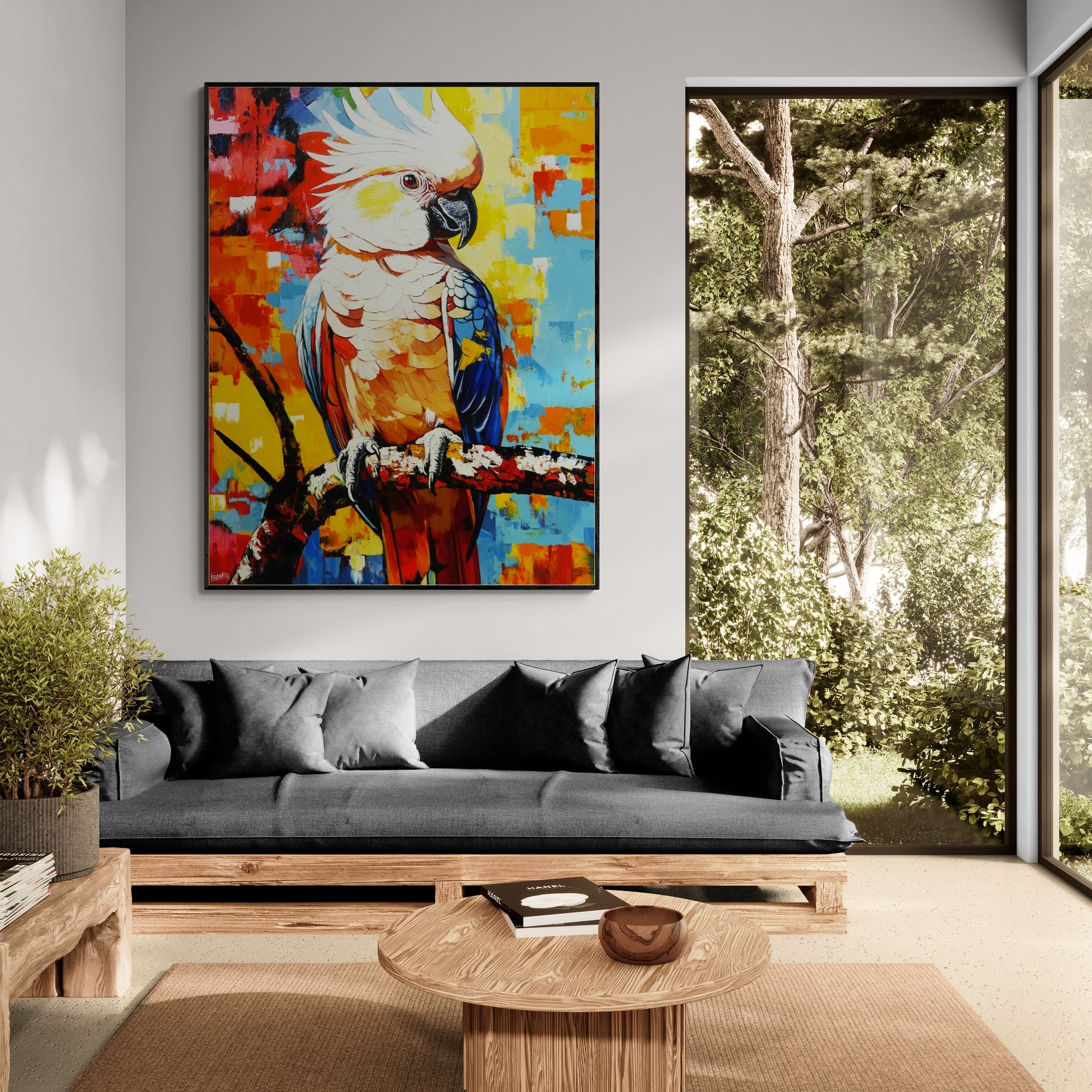 Little Napoleon 140cm x 180cm Framed Landscape Textured Abstract Realism Painting-abstract realism-[Franko_Artist]-[Australian_artist]-[Gold_Coast]-[Brisbane]-[modern]-[contemporary]-[original]-[Large_artwork]-[The_Block]-[Dream_Homes]-[ideas]-[Grand_Designs]-[Art_Lover]-Franklin Art Studio