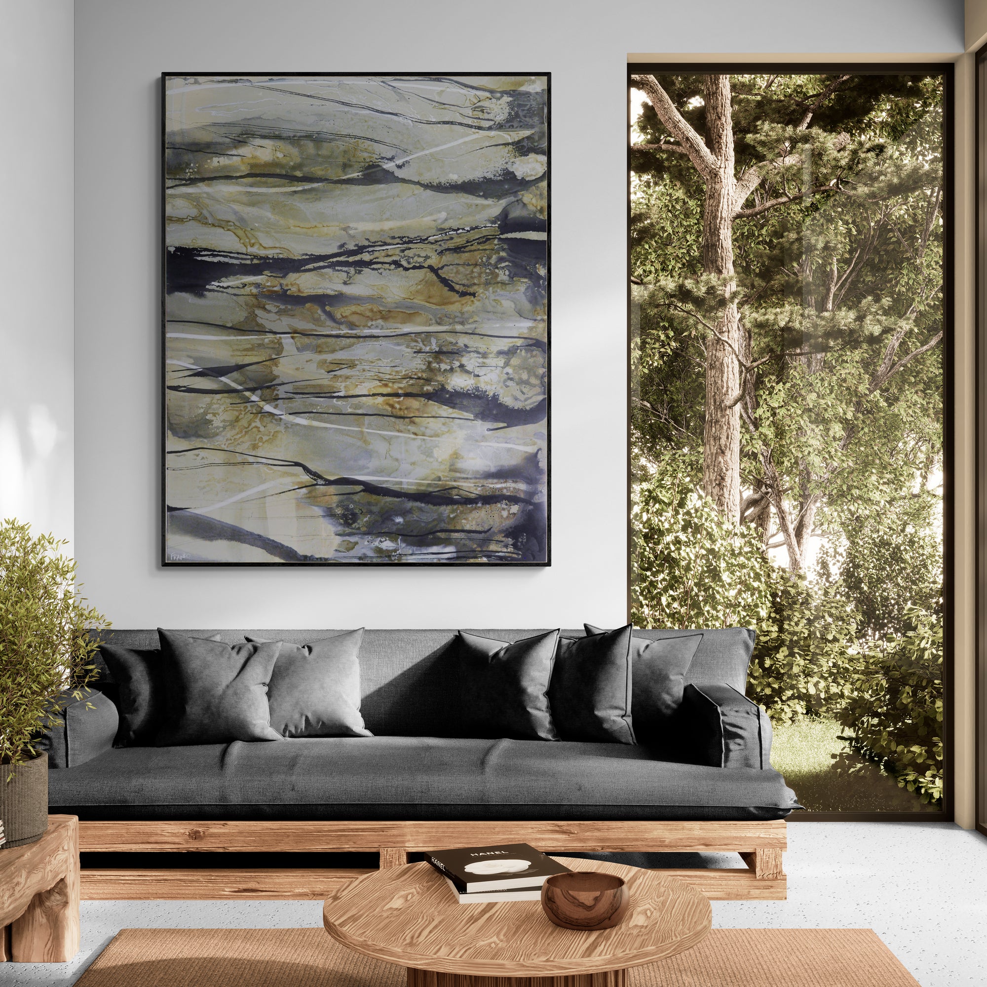 Refined 909 140cm x 180cm Rustic Blended Ink Abstract Painting (SOLD)-Abstract-[Franko_Artist]-[Australian_artist]-[Gold_Coast]-[Brisbane]-[modern]-[contemporary]-[original]-[Large_artwork]-[The_Block]-[Dream_Homes]-[ideas]-[Grand_Designs]-[Art_Lover]-Franklin Art Studio