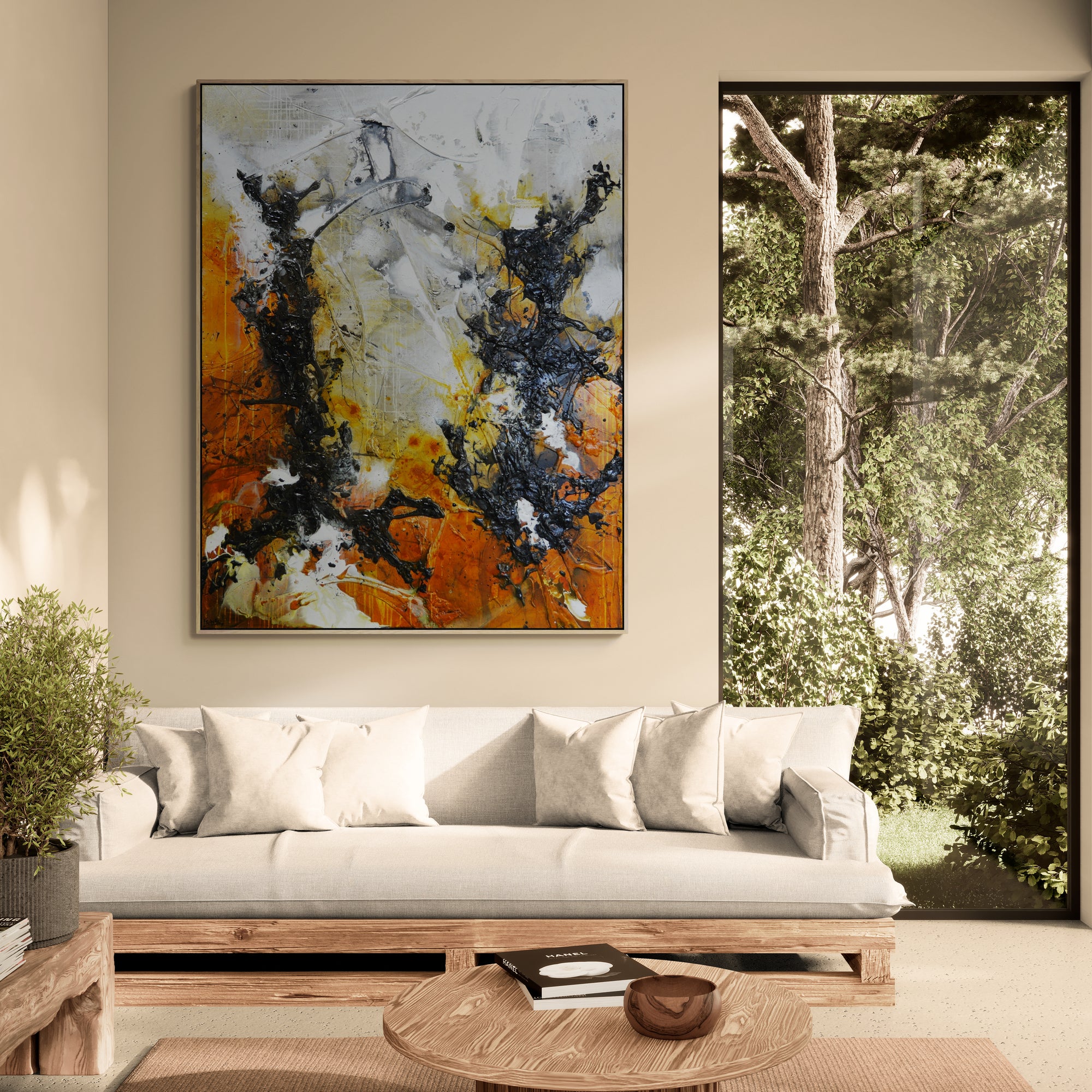 Sienna and Slate 140cm x 180cm Textured Abstract Painting-Abstract-[Franko_Artist]-[Australian_artist]-[Gold_Coast]-[Brisbane]-[modern]-[contemporary]-[original]-[Large_artwork]-[The_Block]-[Dream_Homes]-[ideas]-[Grand_Designs]-[Art_Lover]-Franklin Art Studio