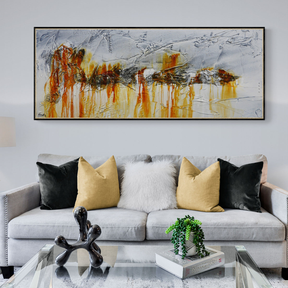 Rusted Raw 200cm x 80cm Textured Abstract Painting