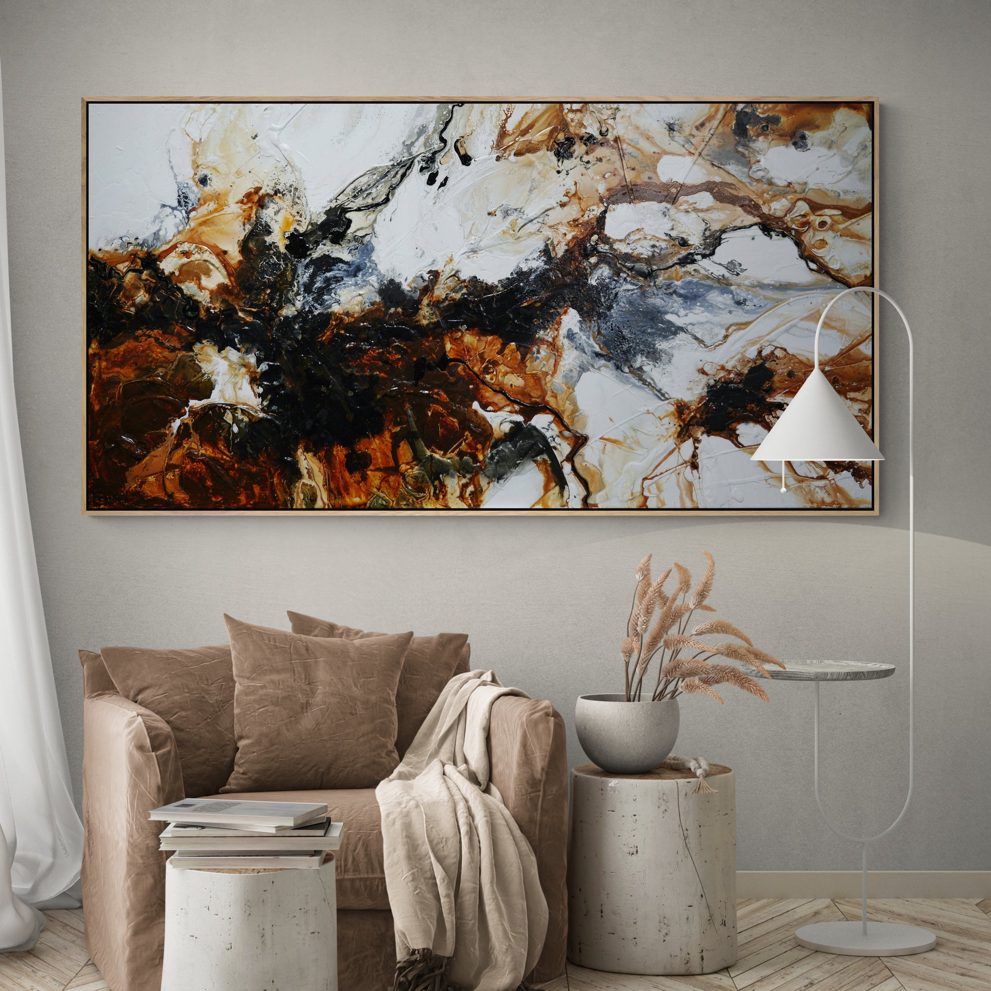 Slated Rust 190cm x 100cm Textured Abstract Painting (SOLD)-Abstract-[Franko_Artist]-[Australian_artist]-[Gold_Coast]-[Brisbane]-[modern]-[contemporary]-[original]-[Large_artwork]-[The_Block]-[Dream_Homes]-[ideas]-[Grand_Designs]-[Art_Lover]-Franklin Art Studio