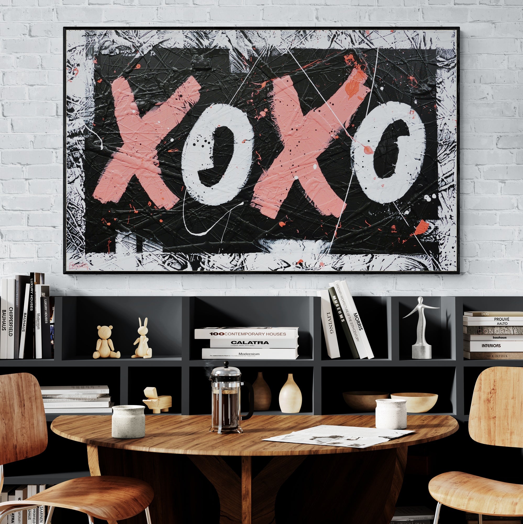 XO Free Love 160cm x 100cm Hugs and Kisses Textured Pop Art Painting (SOLD)-Urban Pop Art-[Franko_Artist]-[Australian_artist]-[Gold_Coast]-[Brisbane]-[modern]-[contemporary]-[original]-[Large_artwork]-[The_Block]-[Dream_Homes]-[ideas]-[Grand_Designs]-[Art_Lover]-Franklin Art Studio
