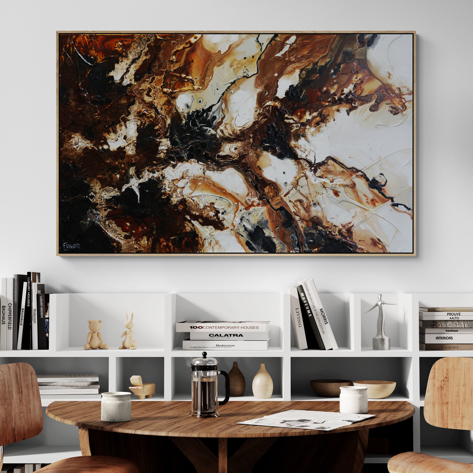 Almonds and Oxide 160cm x 100cm Rustic Textured Abstract Painting (SOLD)-Abstract-[Franko_Artist]-[Australian_artist]-[Gold_Coast]-[Brisbane]-[modern]-[contemporary]-[original]-[Large_artwork]-[The_Block]-[Dream_Homes]-[ideas]-[Grand_Designs]-[Art_Lover]-Franklin Art Studio