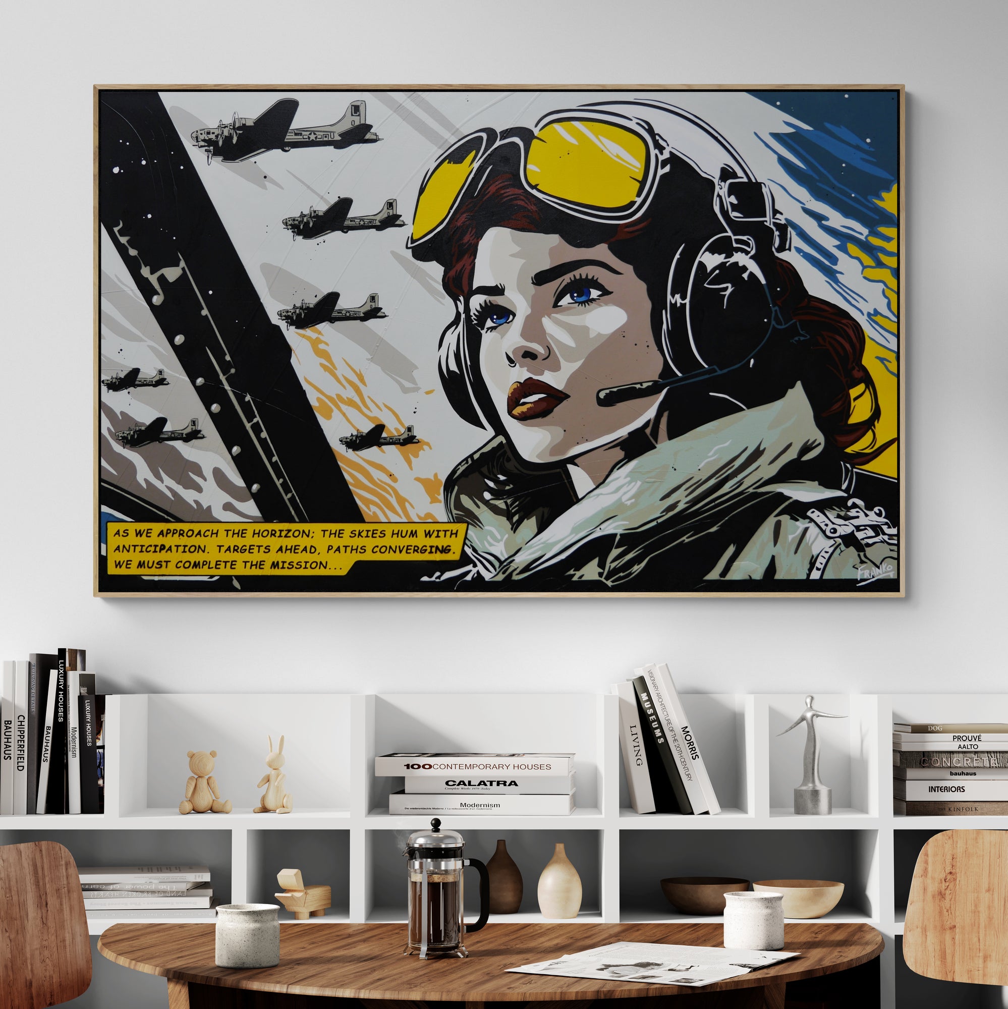 Convergence 160cm x 100cm Pilot Classic Pop Art Painting