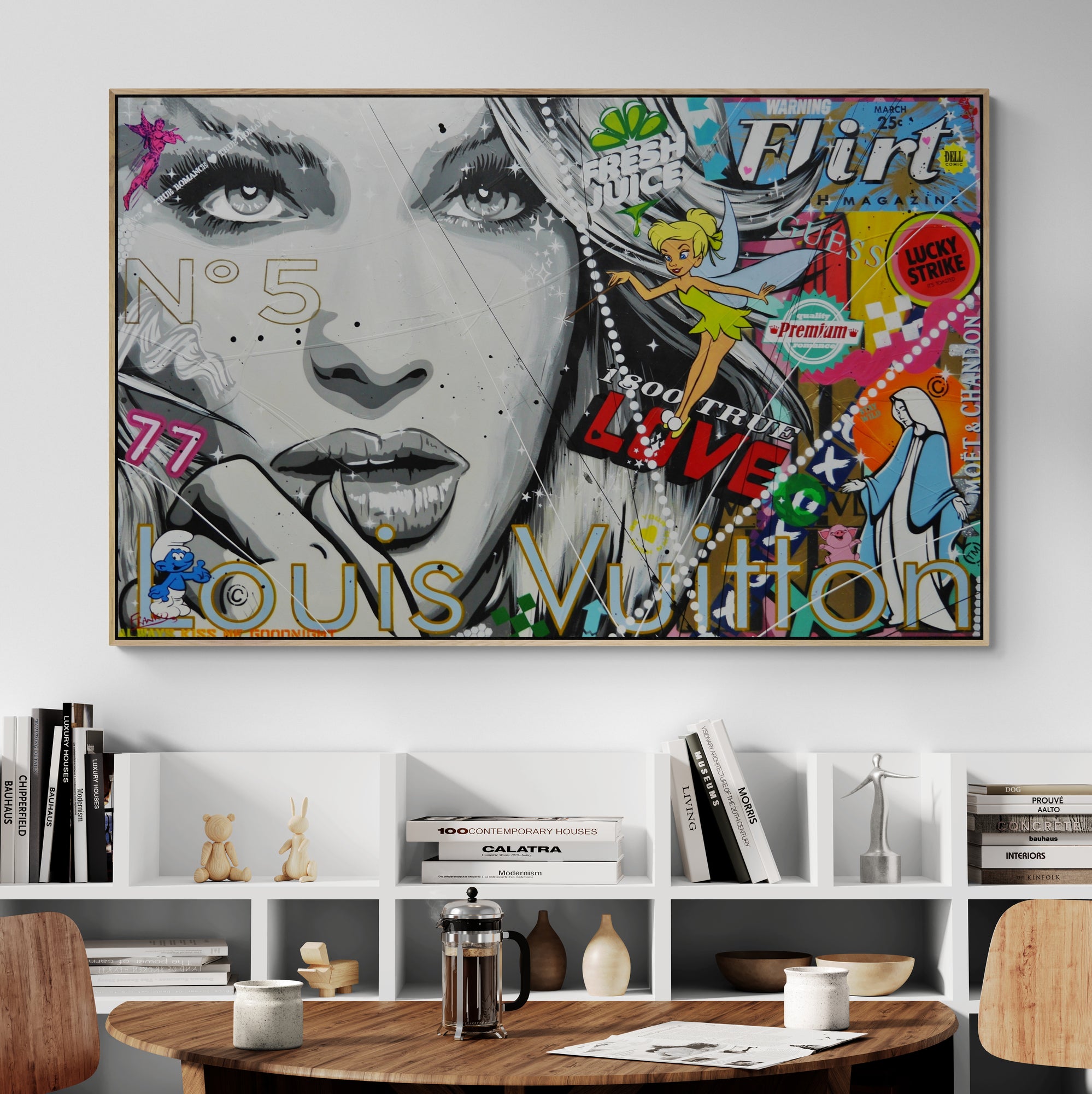 Fairies and Queens 160cm x 100cm Textured Urban Pop Art Painting