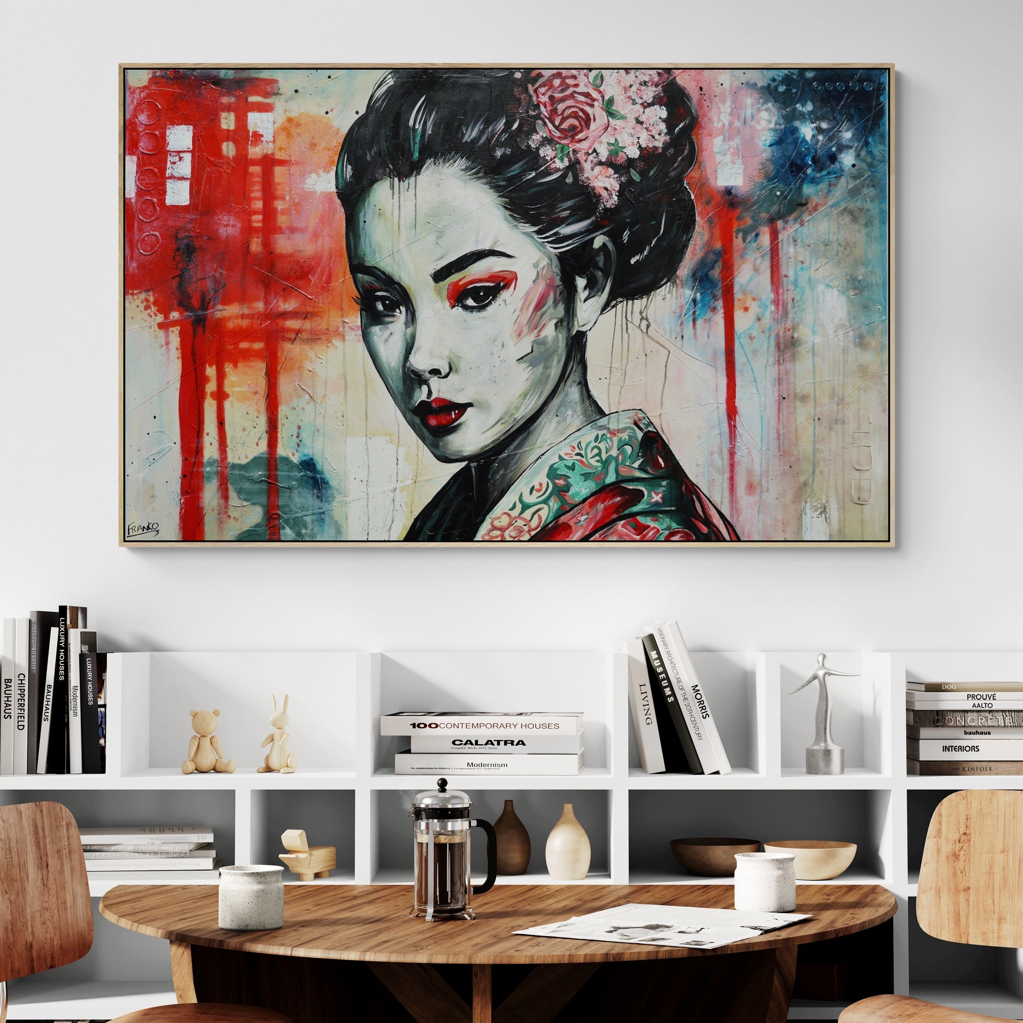 Haruka 160cm x 100cm FRAMED Abstract Realism Textured Painting (SOLD KERRY)