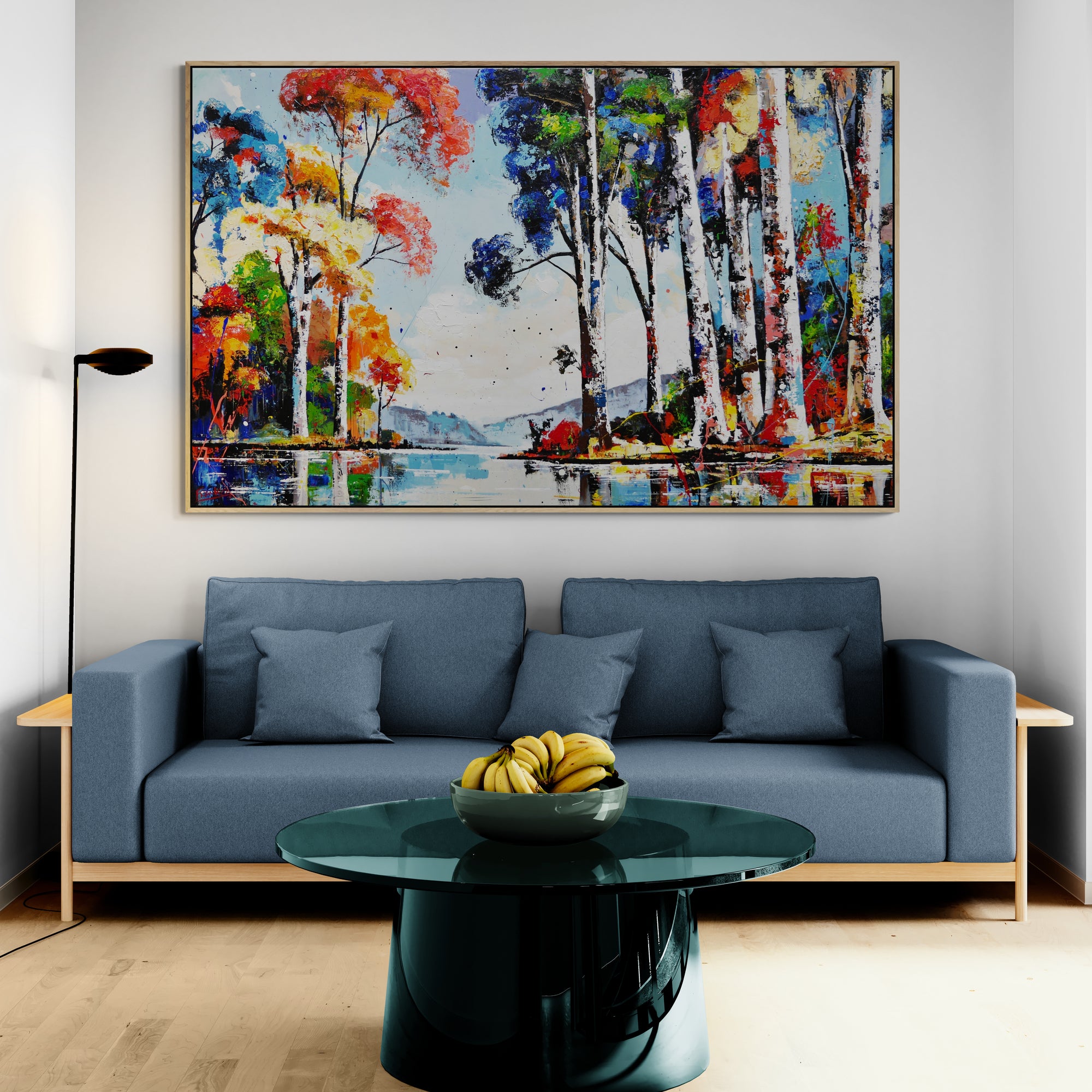 Serenity Point 160cm x 100cm FRAME INC Australian Landscape Abstract Realism Textured Painting