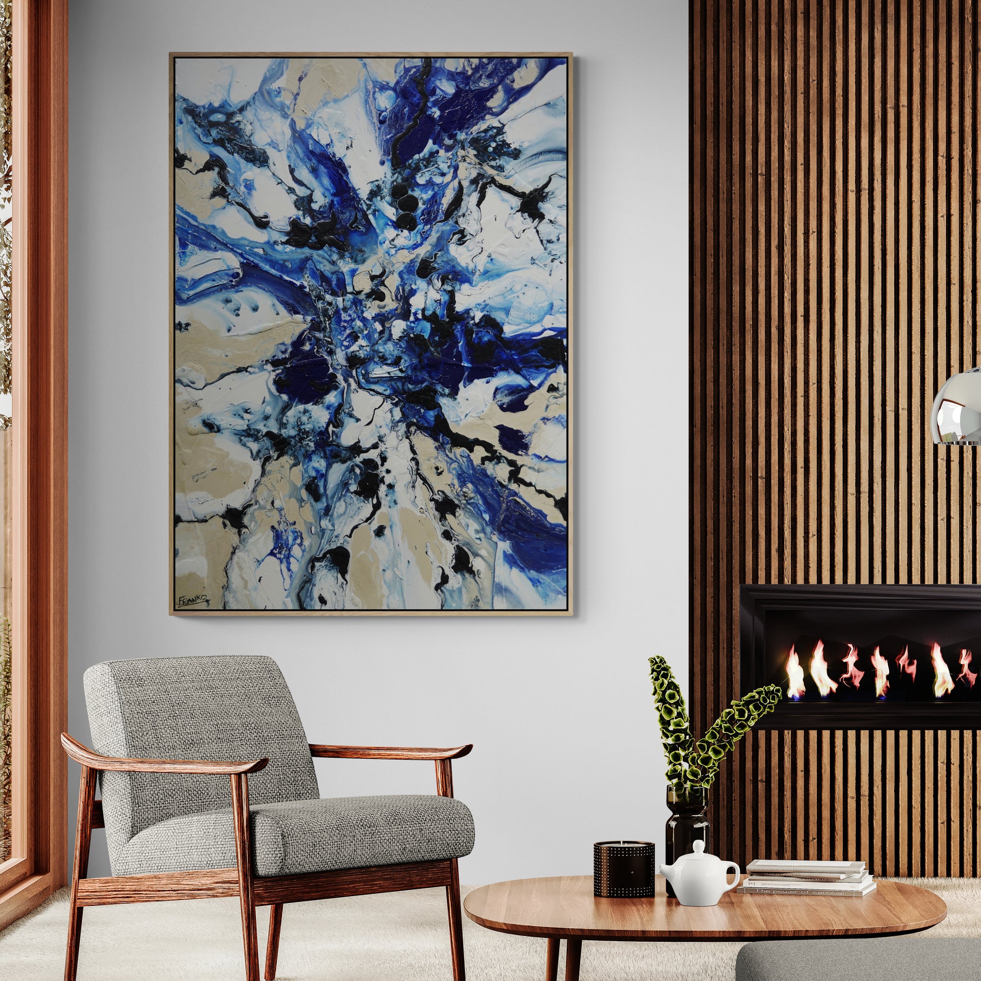 update alt-text with template Coastal Spice 140cm x 100cm Textured Abstract Painting-Abstract-[Franko_Artist]-[The_Block]-[Dream_Homes]-[ideas]- [Grand_Designs]-Franklin Art Studio