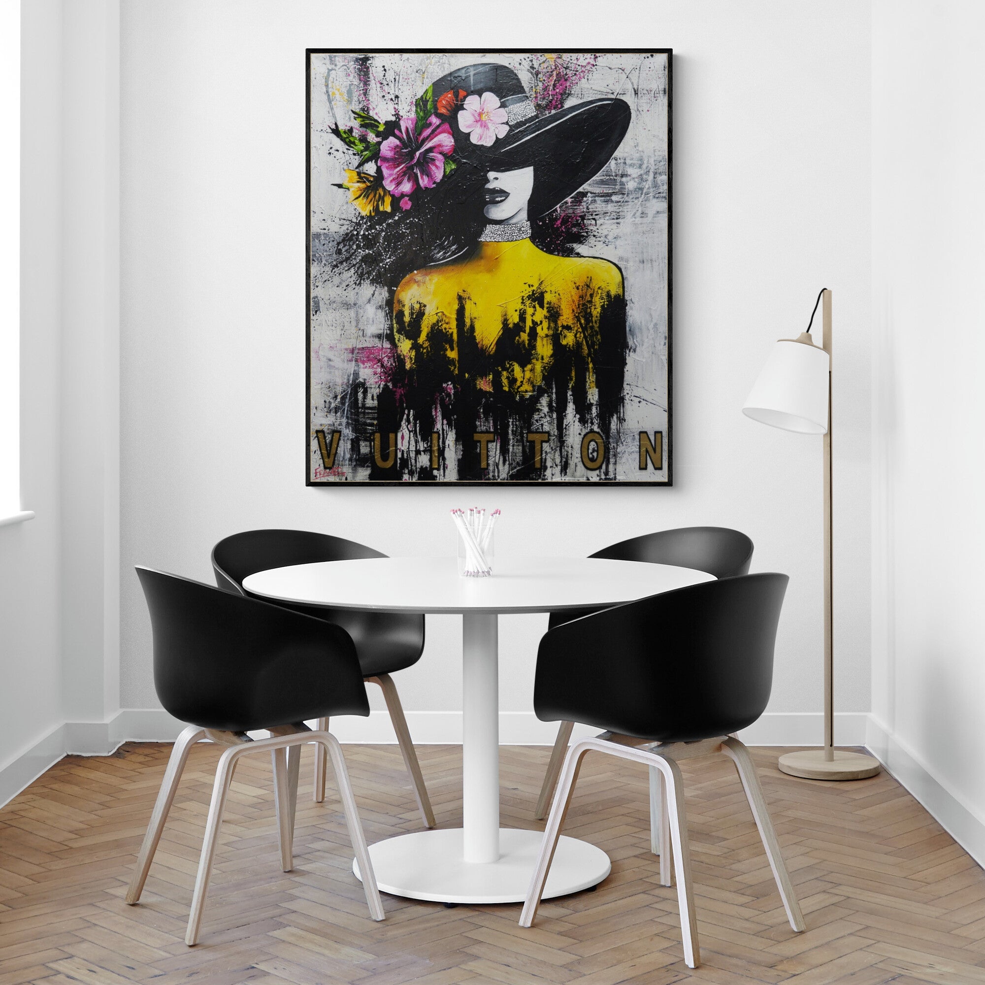 Empire State of Mind 100cm x 120cm Industrial Textured Urban Pop Art Painting (SOLD)-Urban Pop Art-[Franko_Artist]-[The_Block]-[Dream_Homes]-[ideas]-[Grand_Designs]-[Art_Lover]-Franklin Art Studio