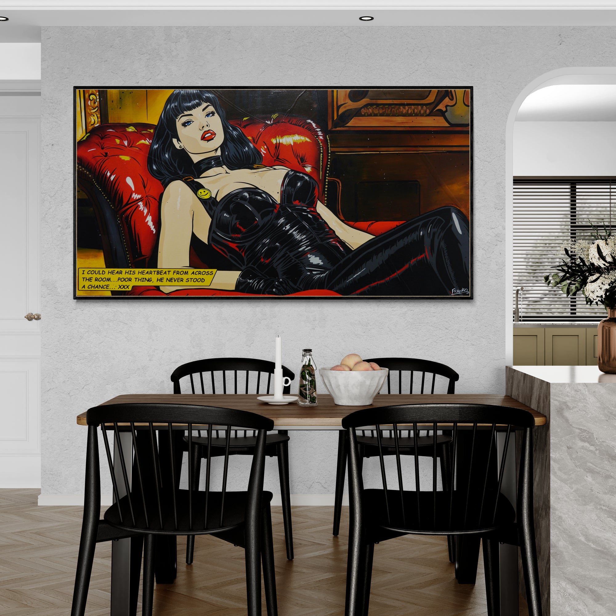 Never Stood a Chance 190cm x 100cm Sexy Classic Pop Art Painting (SOLD)