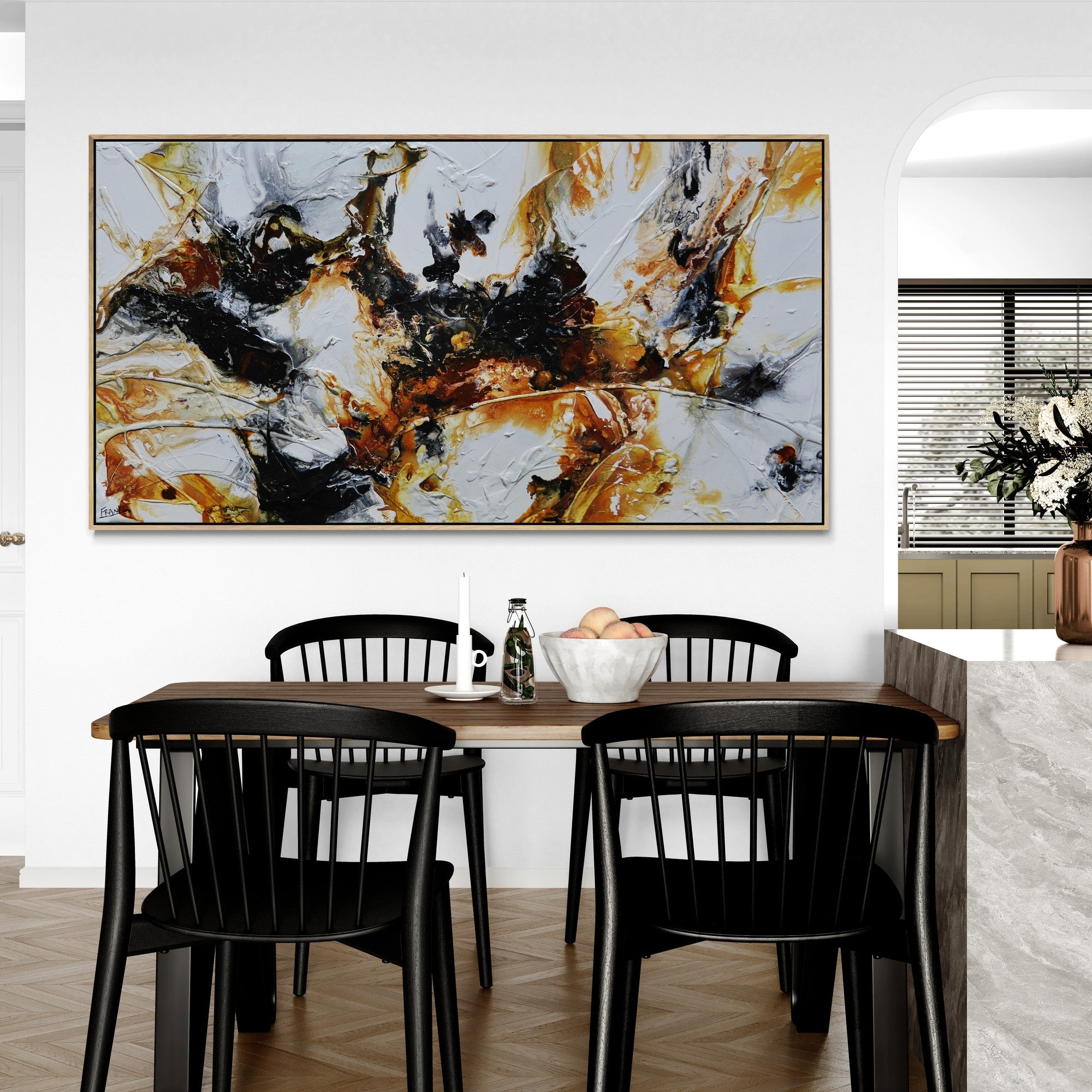 Rusted Embargo 190cm x 100cm Rustic Textured Abstract Painting (SOLD)