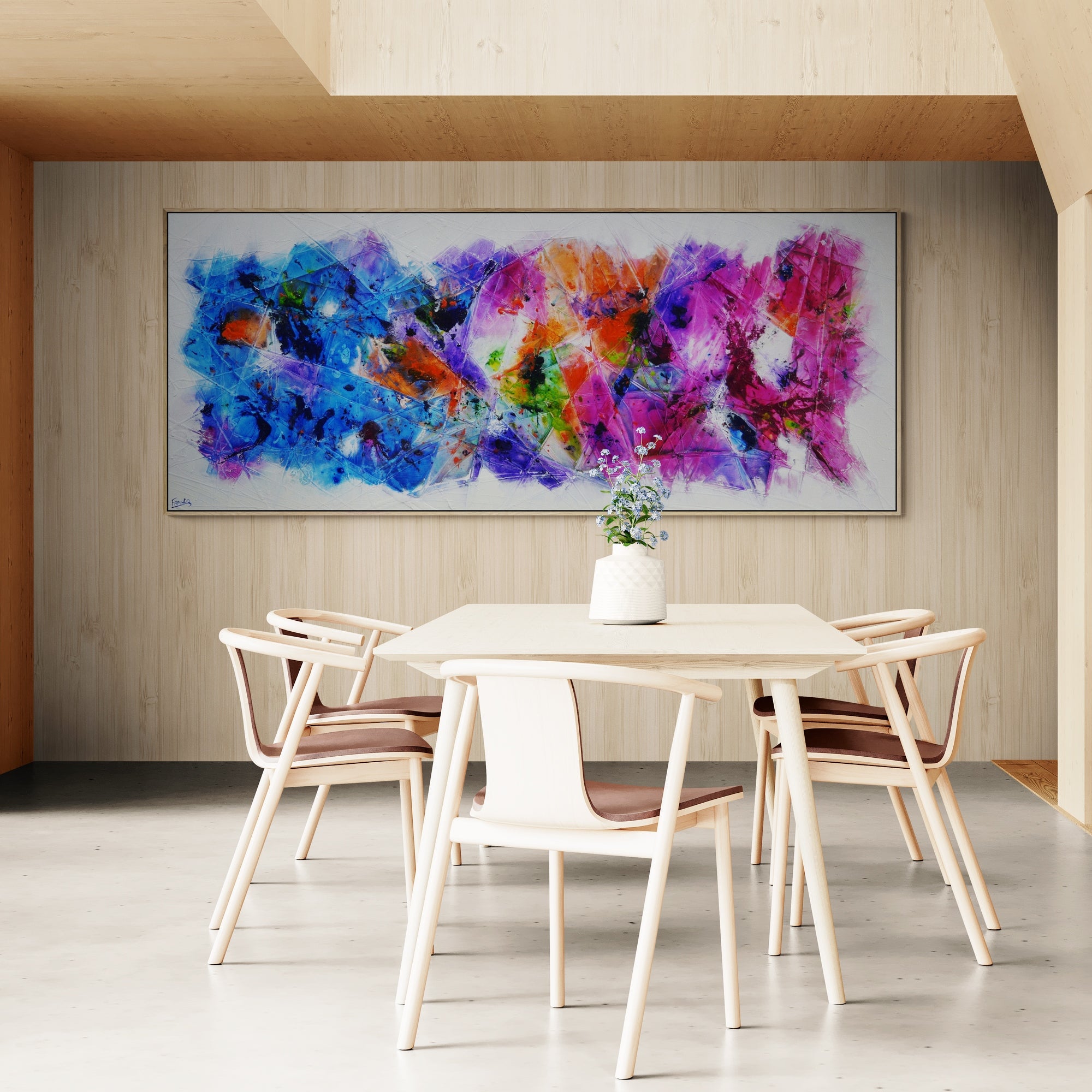 Velvet Bouquet 240cm x 100cm Textured Abstract Painting-Abstract-[Franko_Artist]-[Australian_artist]-[Gold_Coast]-[Brisbane]-[modern]-[contemporary]-[original]-[Large_artwork]-[The_Block]-[Dream_Homes]-[ideas]-[Grand_Designs]-[Art_Lover]-Franklin Art Studio