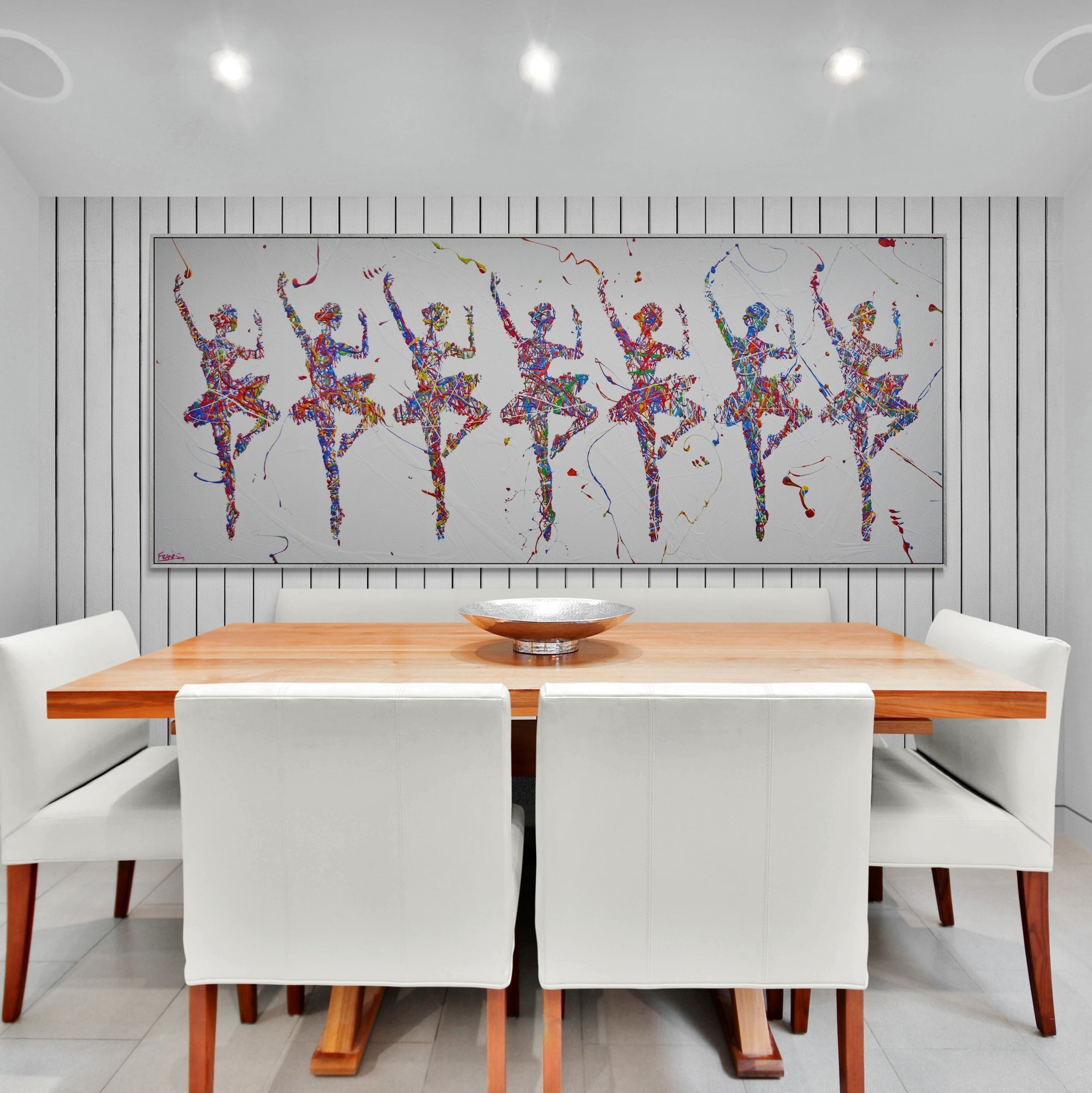 update alt-text with template The Nutcracker Seven 240cm x 100cm Ballerina Pop Art Painting-urban pop-[Franko_Artist]-[The_Block]-[Dream_Homes]-[ideas]- [Grand_Designs]-Franklin Art Studio