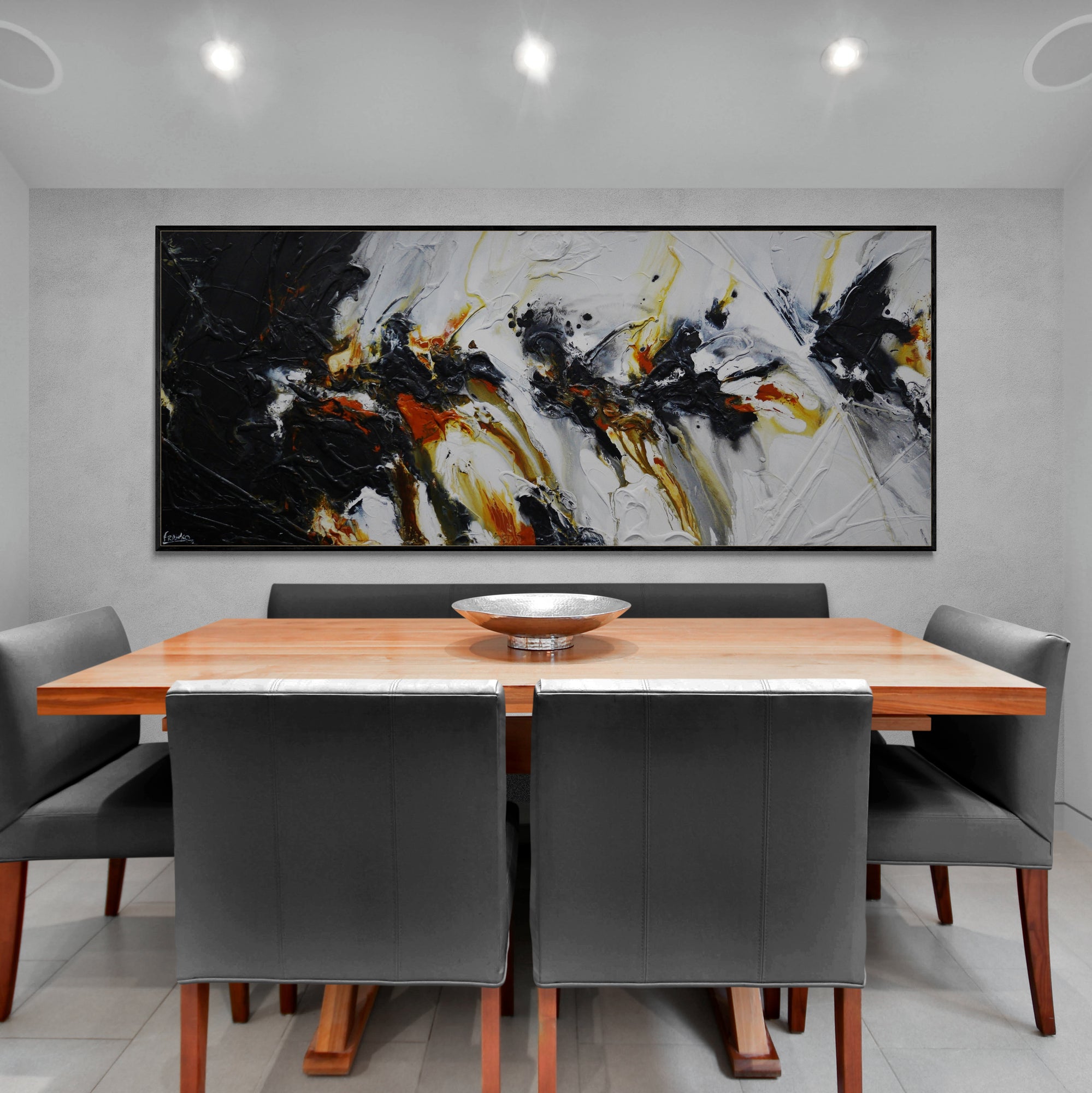 Sienna Steel 240cm x 100cm Textured Abstract Painting (SOLD)-Abstract-[Franko_Artist]-[Australian_artist]-[Gold_Coast]-[Brisbane]-[modern]-[contemporary]-[original]-[Large_artwork]-[The_Block]-[Dream_Homes]-[ideas]-[Grand_Designs]-[Art_Lover]-Franklin Art Studio