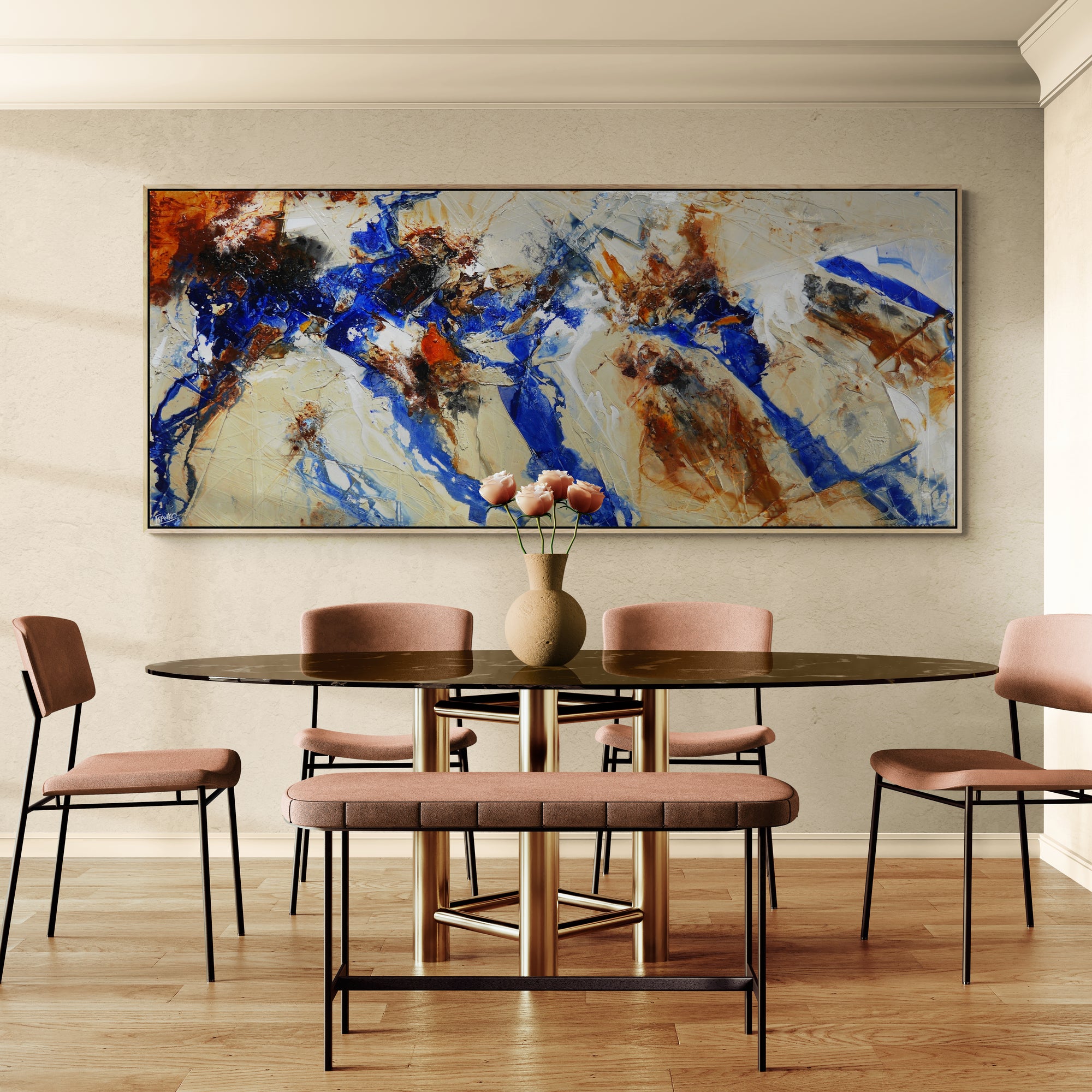 Ultra Rust 240cm x 100cm Textured Abstract Painting-Abstract-[Franko_Artist]-[Australian_artist]-[Gold_Coast]-[Brisbane]-[modern]-[contemporary]-[original]-[Large_artwork]-[The_Block]-[Dream_Homes]-[ideas]-[Grand_Designs]-[Art_Lover]-Franklin Art Studio