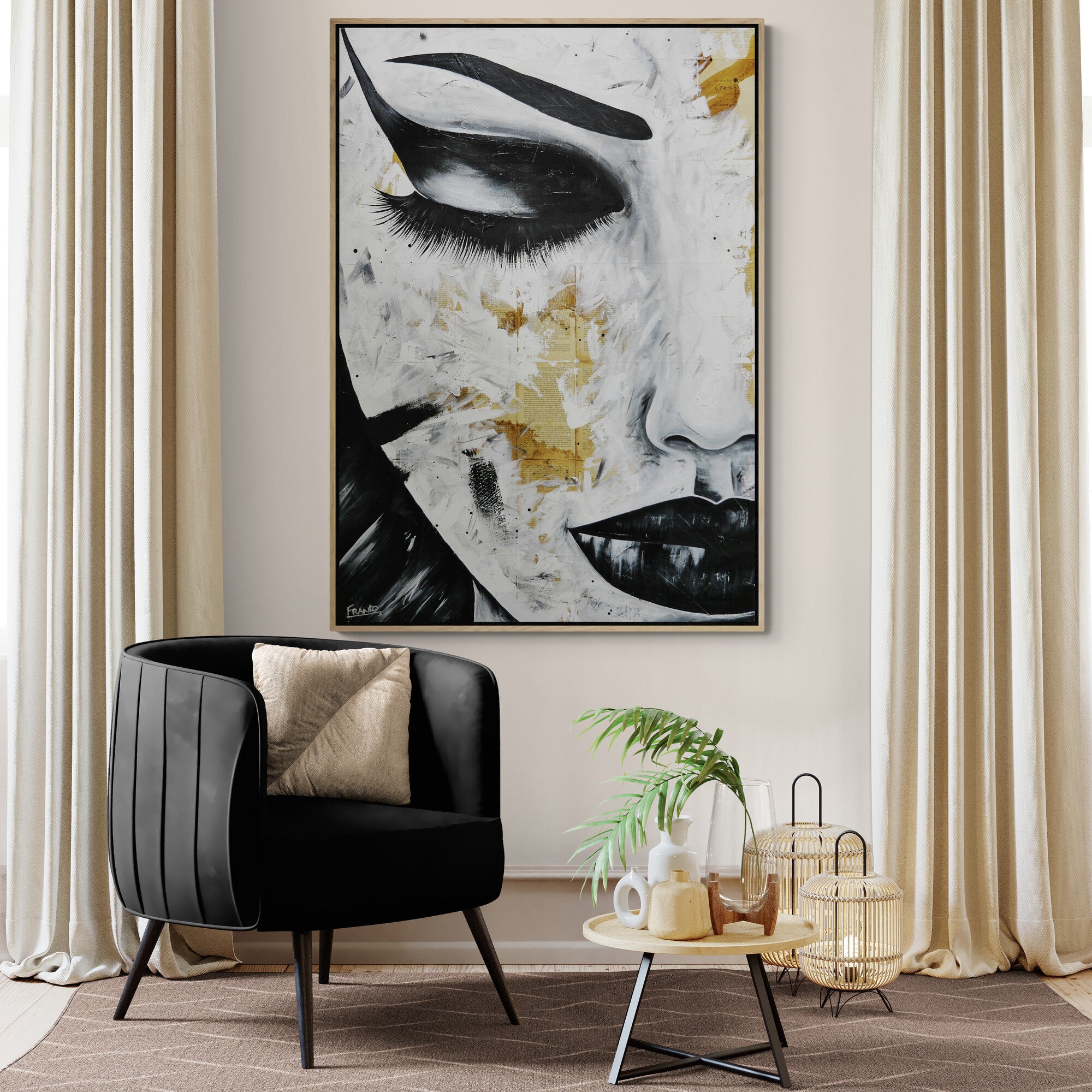 Sensai (Delicate) 100cm x 140cm Geisha Urban Pop Book Club Painting (SOLD)